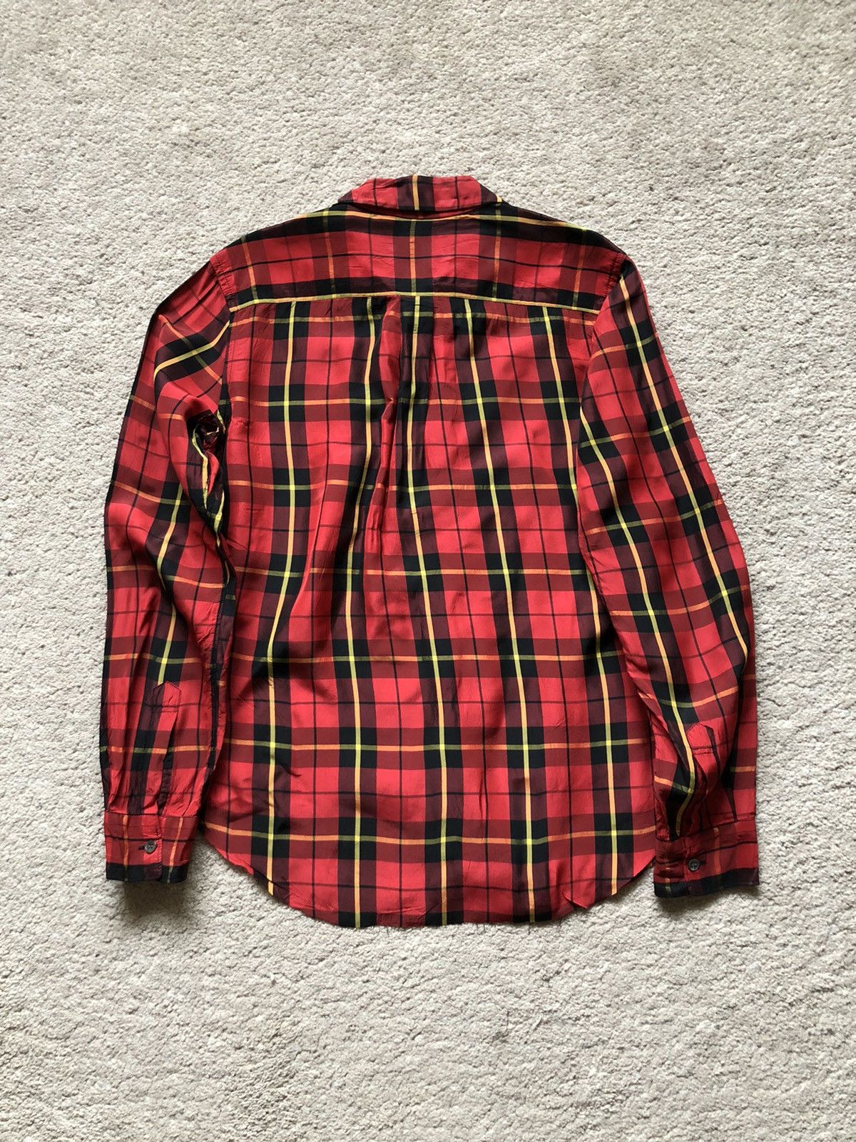 Comme des Garcons 2000s Comme des Garcons Red Tartan Acetate Shirt Size US S / EU 44-46 / 1 - 4 Thumbnail