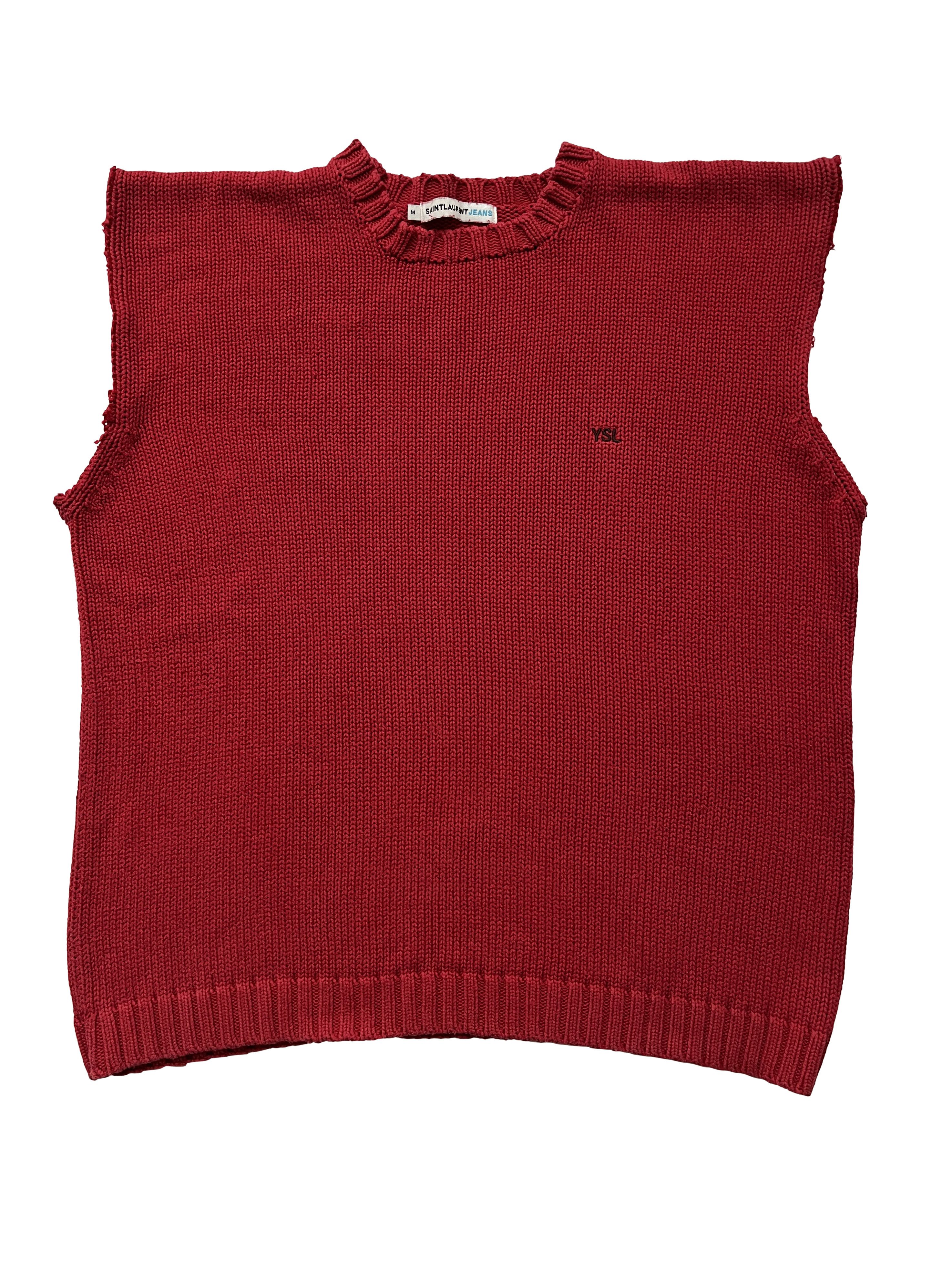 Saint Laurent Paris ⚡️QUICK SALE⚡️Saint Laurent Sleeveless Cotton Knit Sweater Size US M / EU 48-50 / 2 - 1 Thumbnail