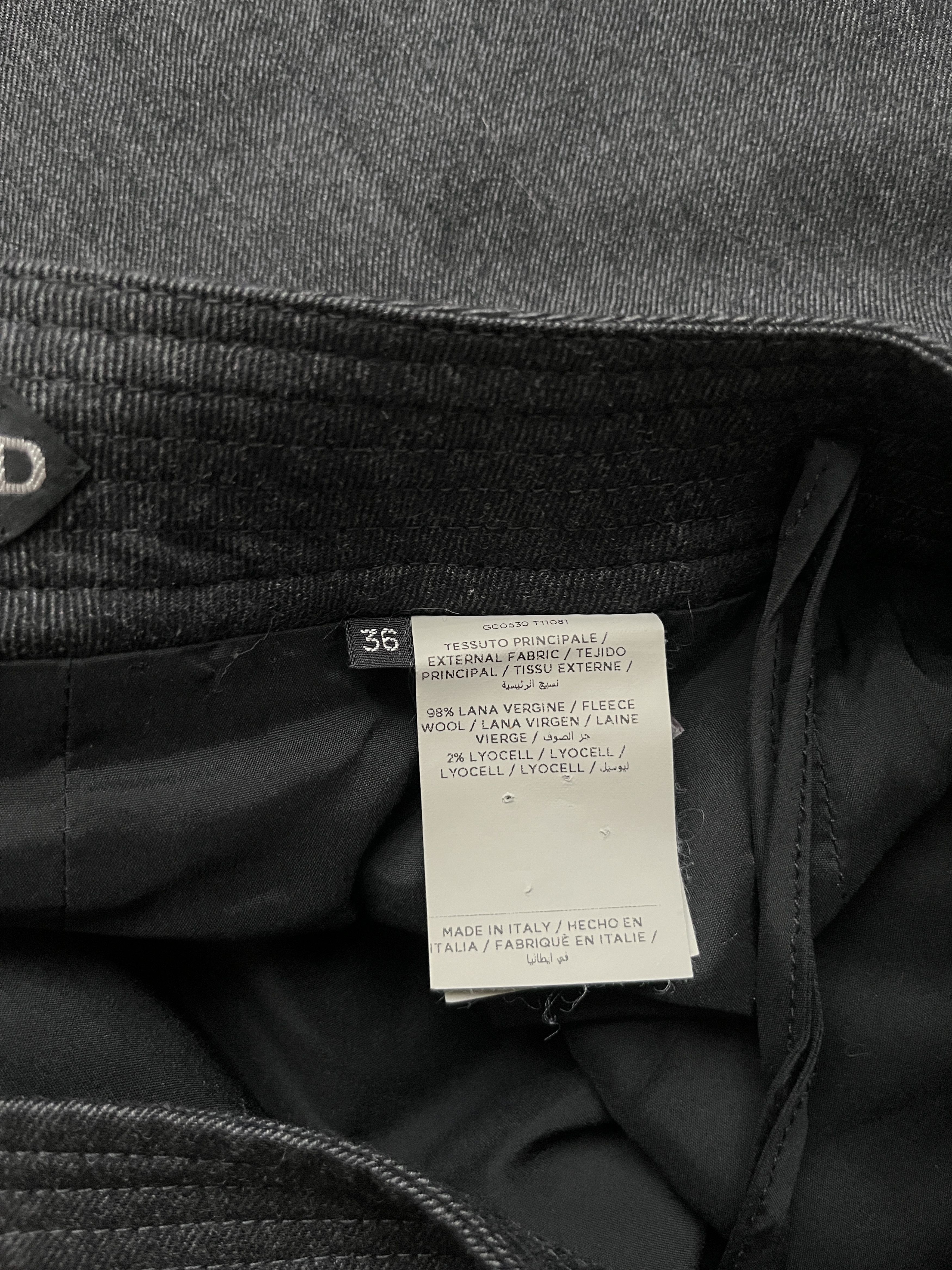 Tom Ford ⚡️QUICK SALE⚡️Tom Ford Dark Grey Slim Skirt with Split Size 25" / US 0 / IT 36 - 4 Thumbnail