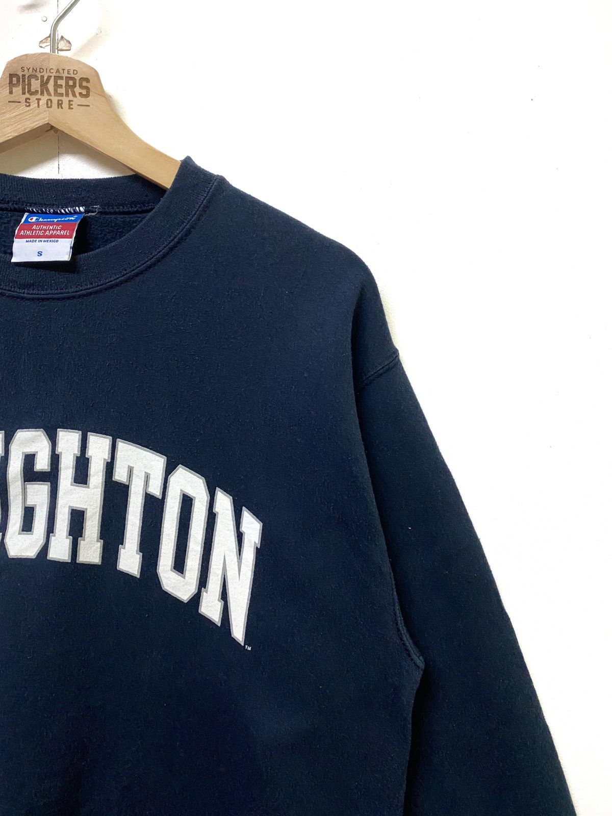 Champion × Creighton Champion Creighton Spellout Pullover Crewneck Small Black Size US S / EU 44-46 / 1 - 3 Thumbnail