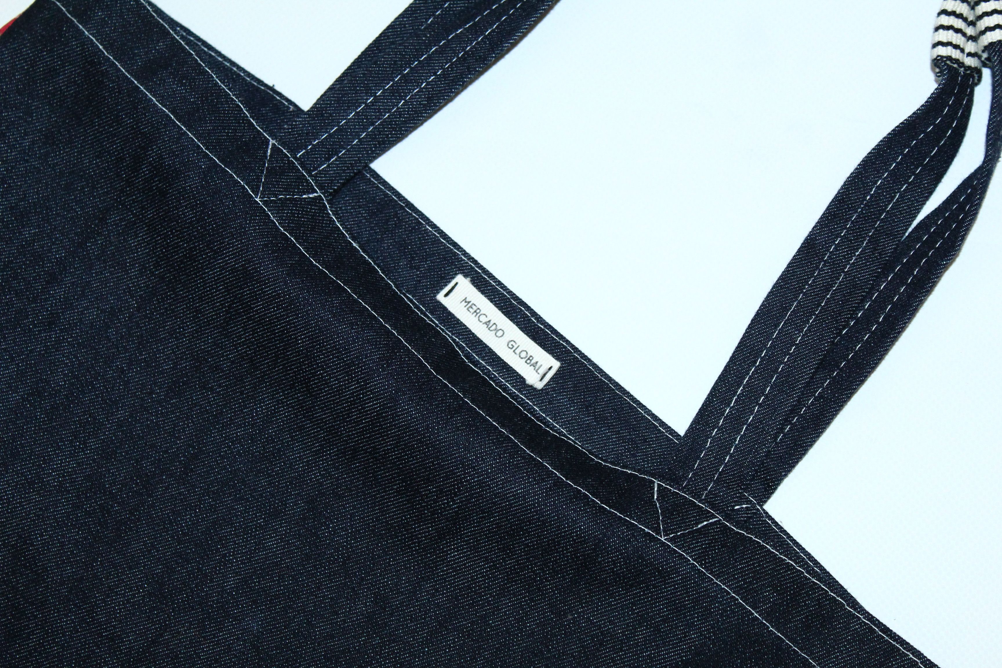 Indigo Levi's x Mercado Global Raw Indigo Denim Tote bag Size ONE SIZE - 3 Thumbnail