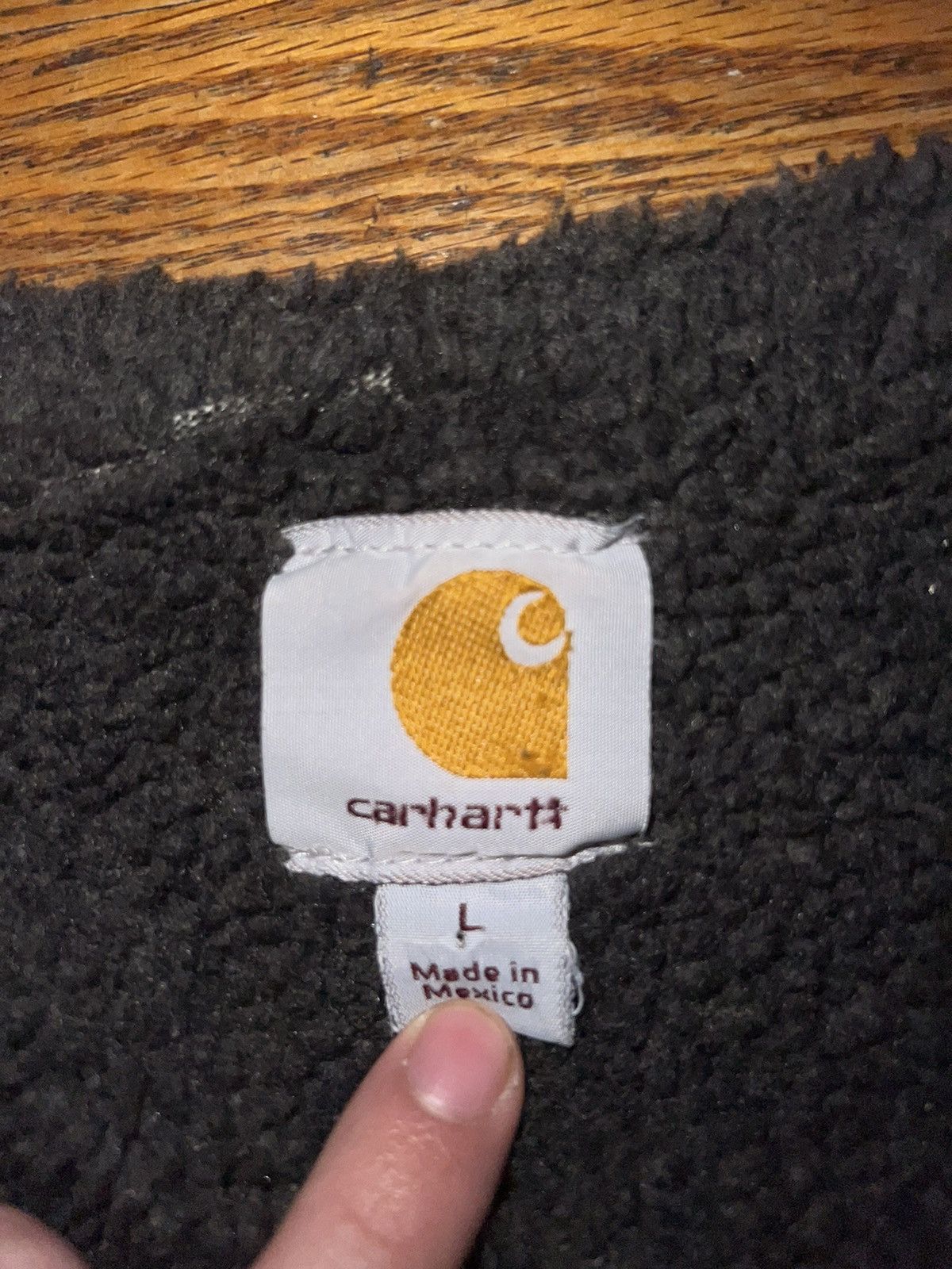 Carhartt Vintage Carhartt Sunfaded Green Sherpa Lined Vest Size US L / EU 52-54 / 3 - 4 Thumbnail