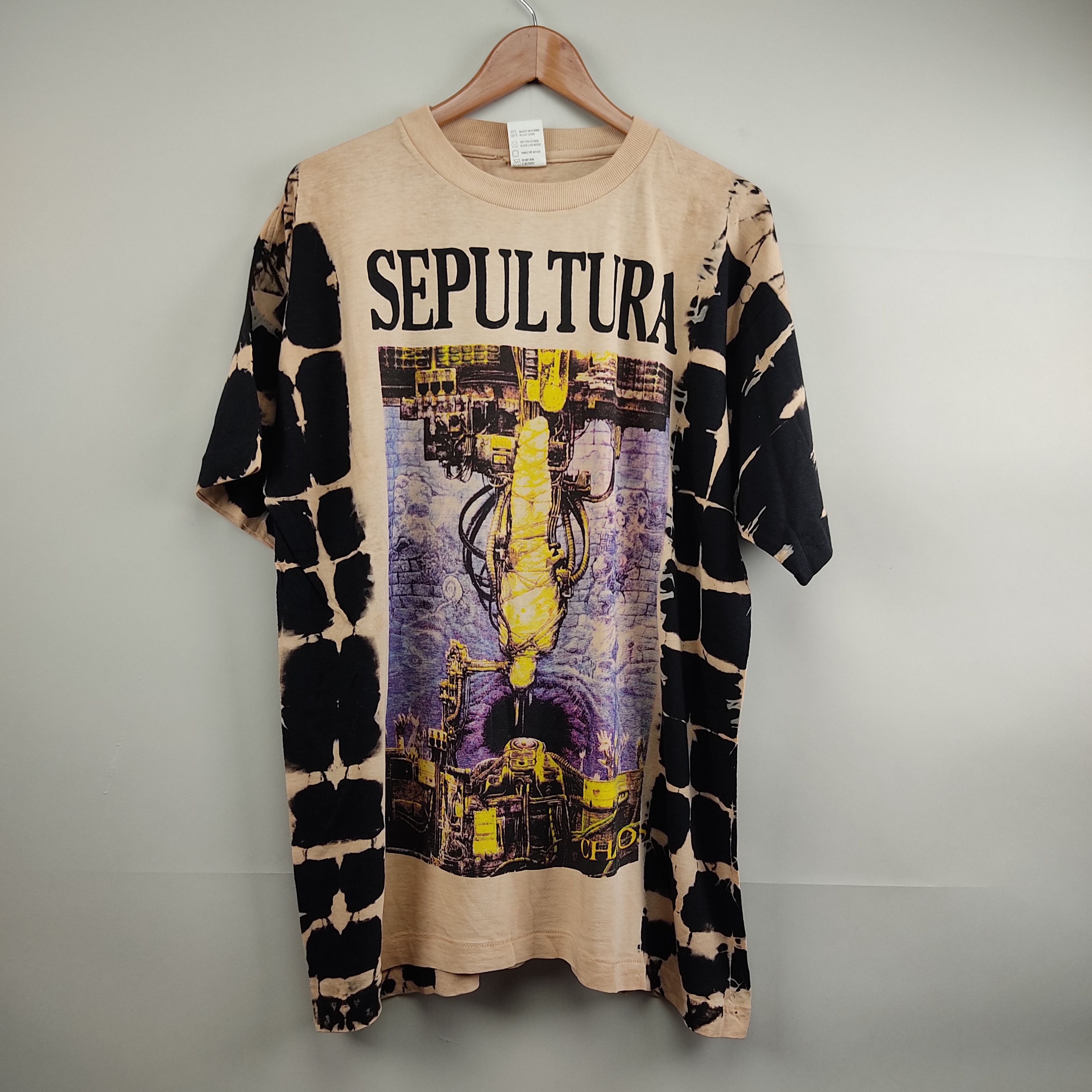 Sepultura 90s CHAOS A.D ビンテージTシャツ Sepultura 90s CHAOS A.D ビンテージTシャツ t シャツ 横