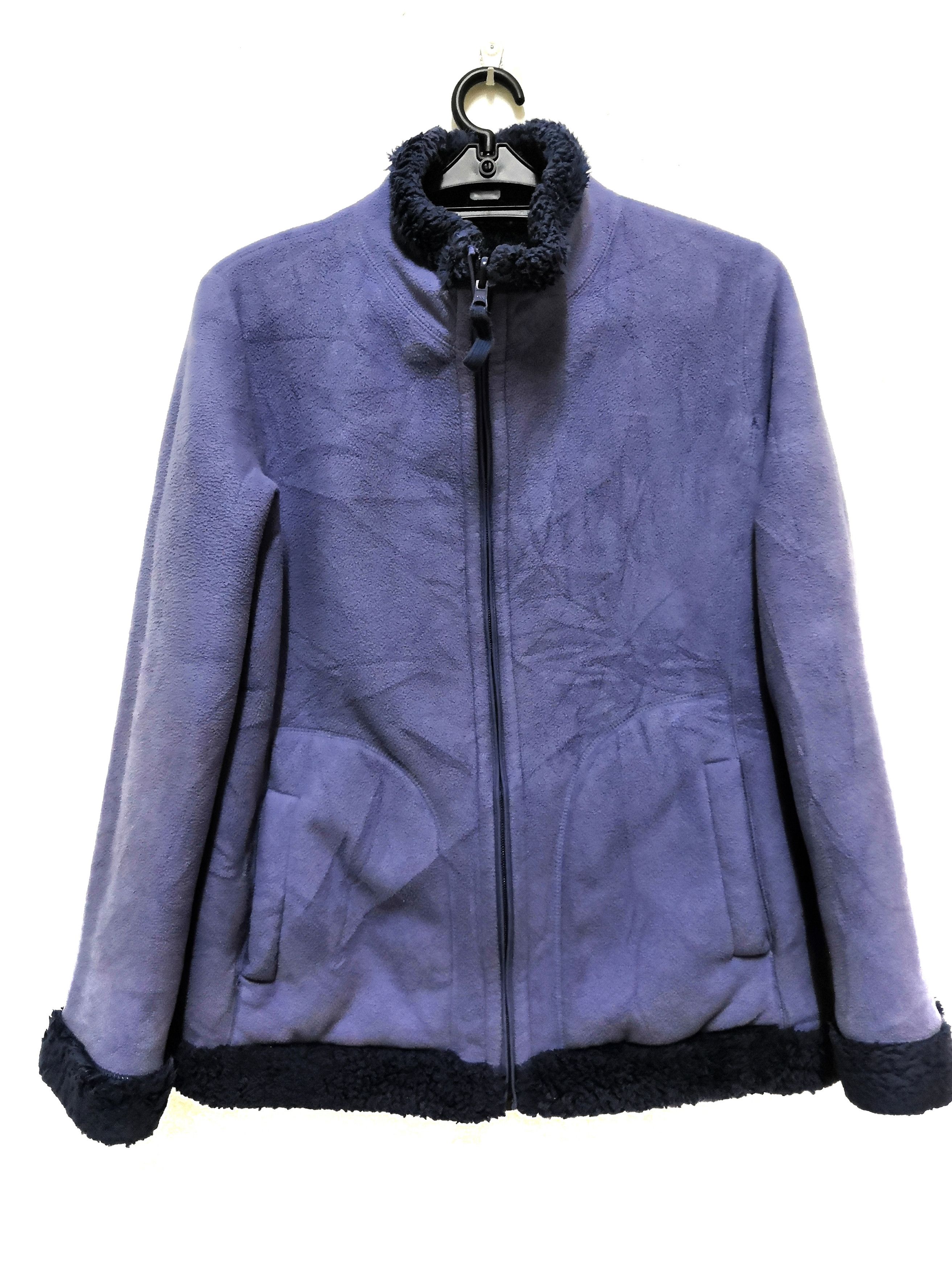 Japanese Brand Uniqlo Purple Fleece Rivesble Zipper Jacket Size US M / EU 48-50 / 2 - 8 Thumbnail