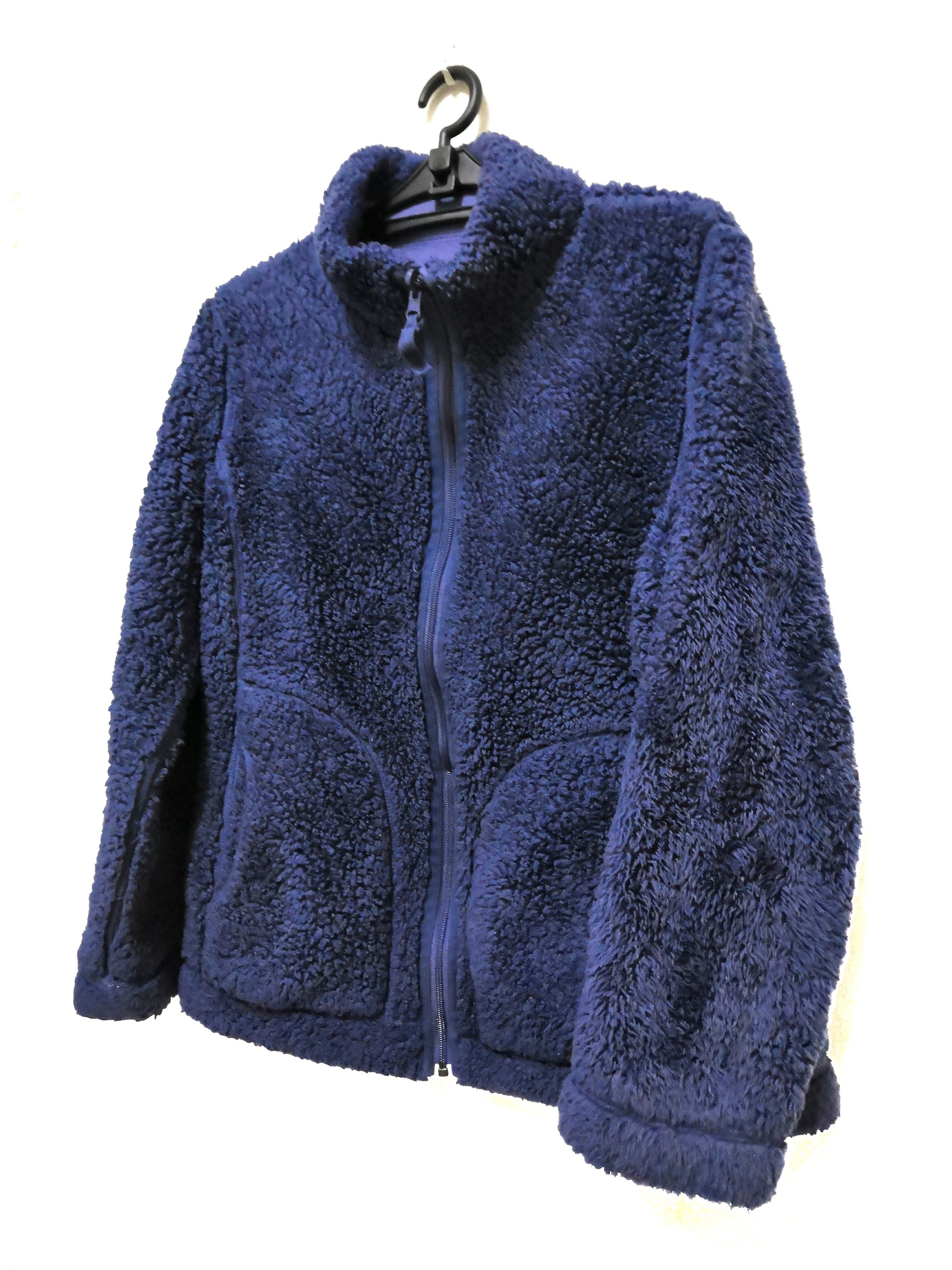 Japanese Brand Uniqlo Purple Fleece Rivesble Zipper Jacket Size US M / EU 48-50 / 2 - 2 Thumbnail