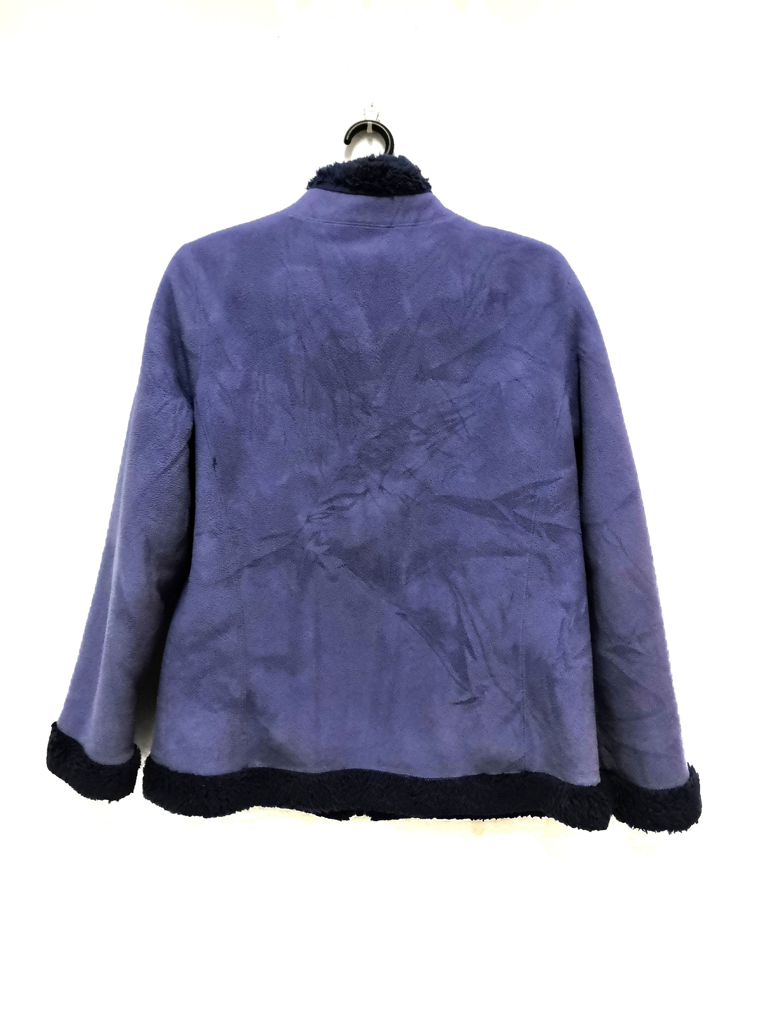Japanese Brand Uniqlo Purple Fleece Rivesble Zipper Jacket Size US M / EU 48-50 / 2 - 10 Thumbnail