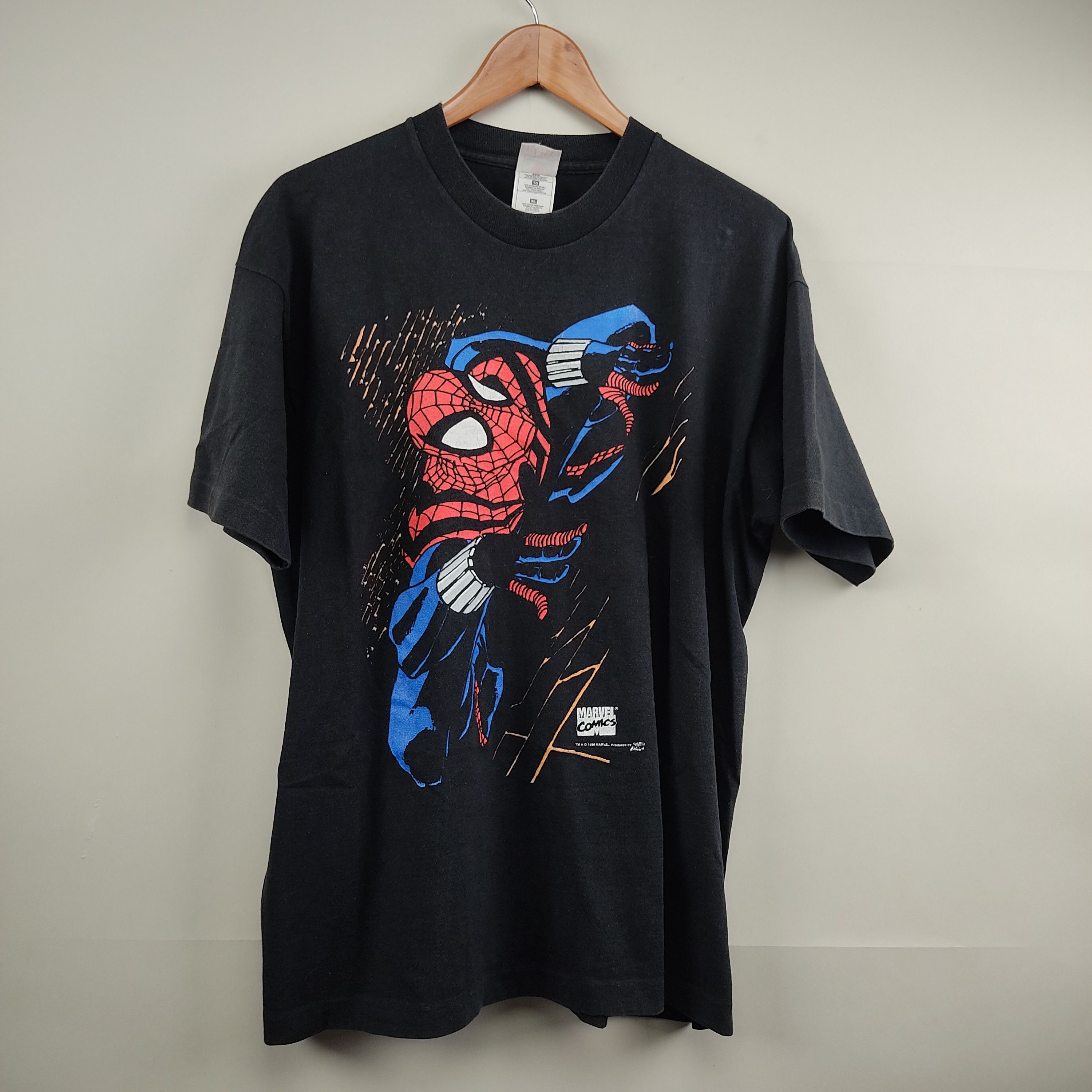 Marvel Comics × Vintage 1996 Marvel Comics Spiderman Size US XL / EU 56 / 4 - 1 Thumbnail