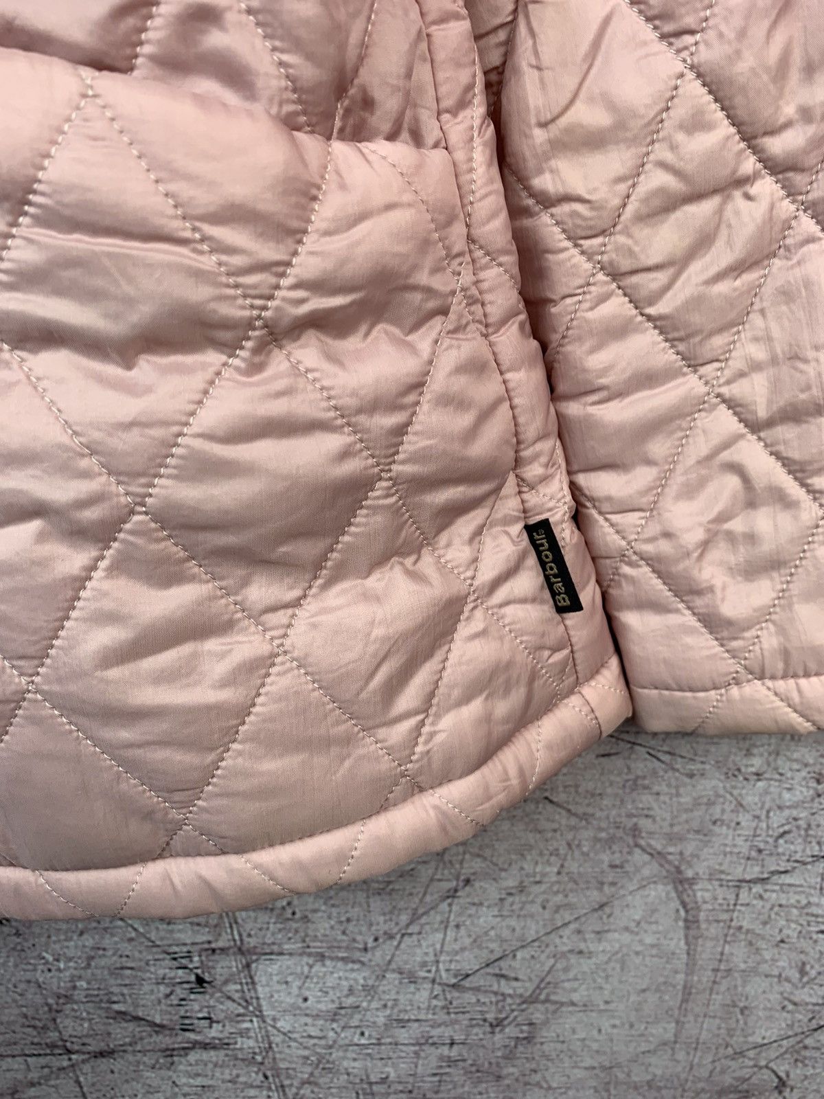 Barbour Barbour Vintage Womens Quilted Pink Jacket Size S / US 4 / IT 40 - 4 Thumbnail