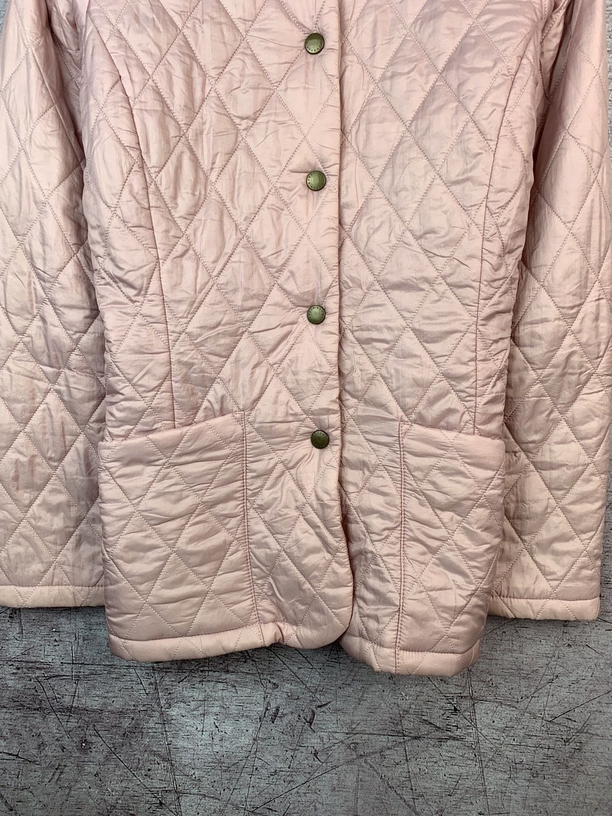 Barbour Barbour Vintage Womens Quilted Pink Jacket Size S / US 4 / IT 40 - 9 Thumbnail