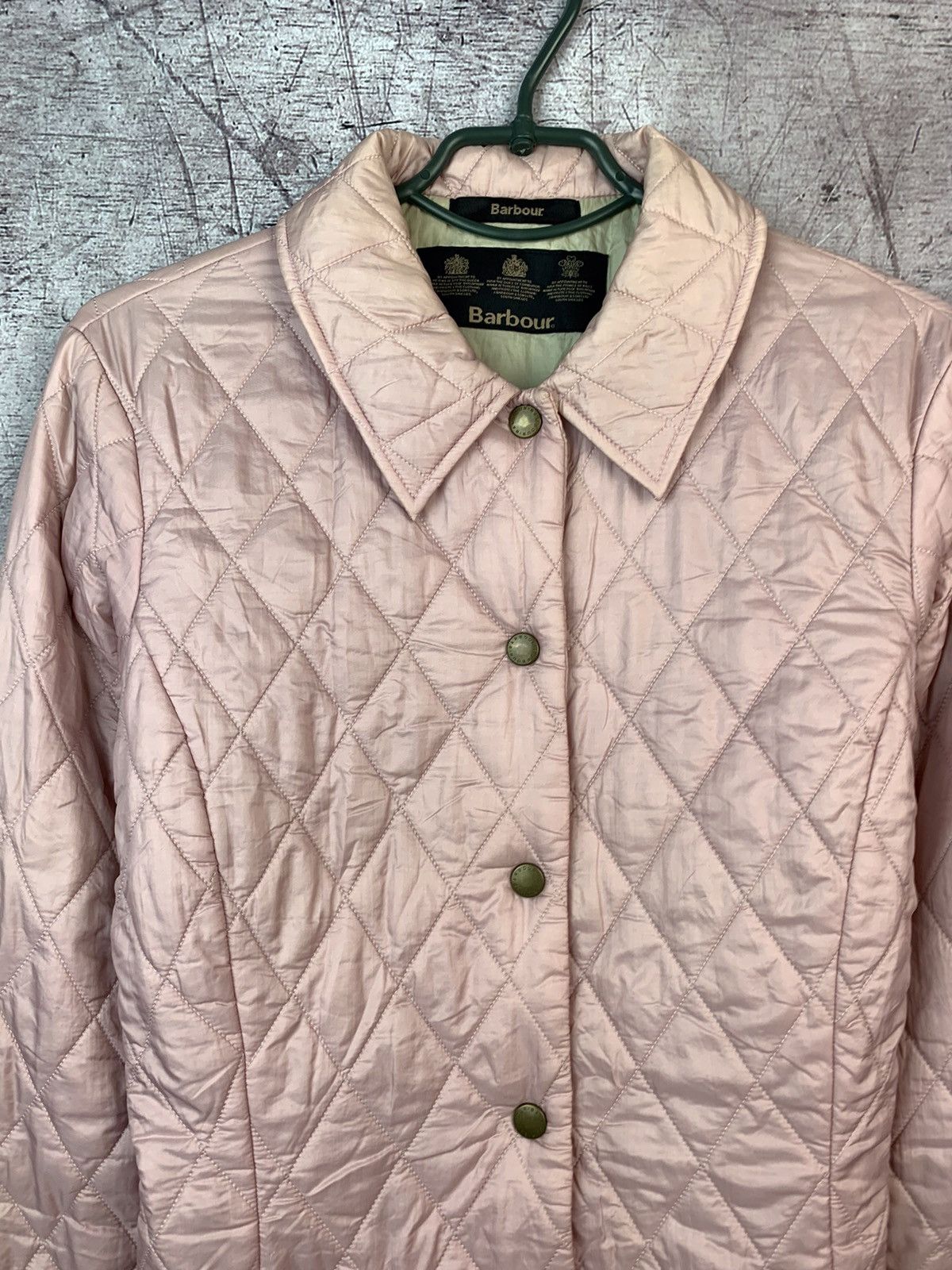 Barbour Barbour Vintage Womens Quilted Pink Jacket Size S / US 4 / IT 40 - 2 Thumbnail