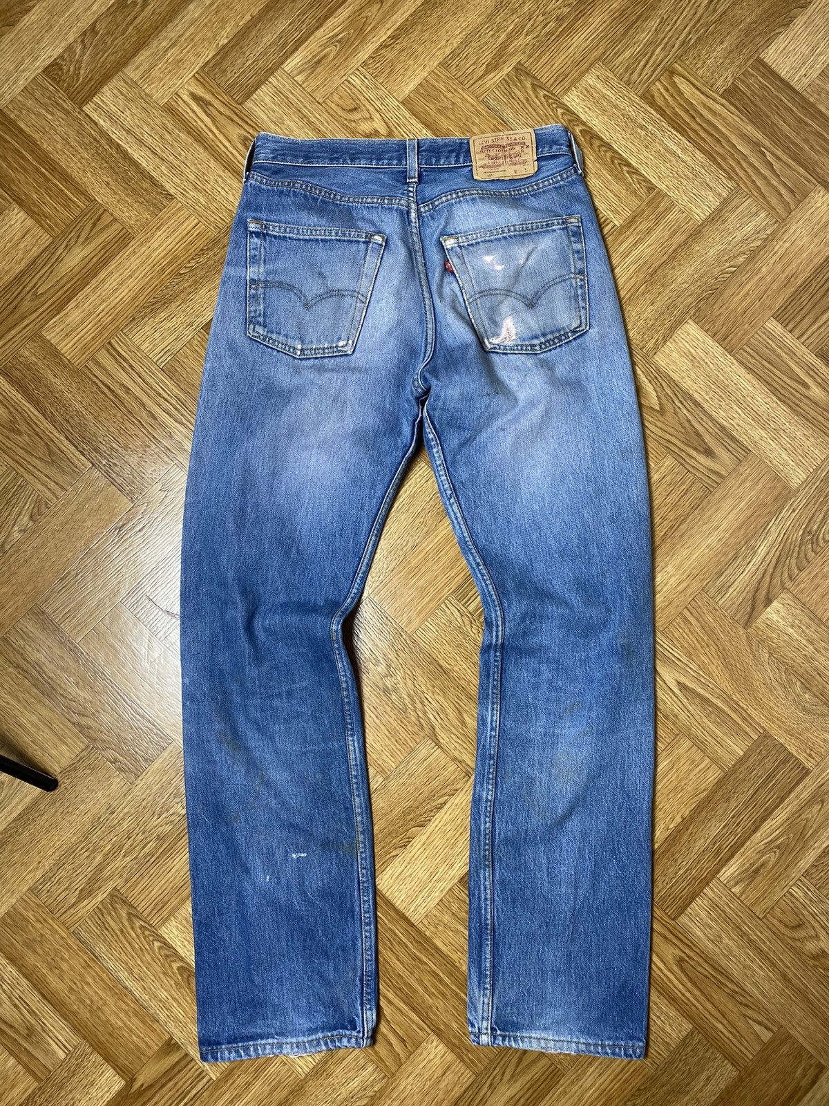 Levi's × Levi's Vintage Clothing × Vintage Vintage 90s Levis faded distressed jeans size 32/34 Size US 32 / EU 48 - 1 Thumbnail