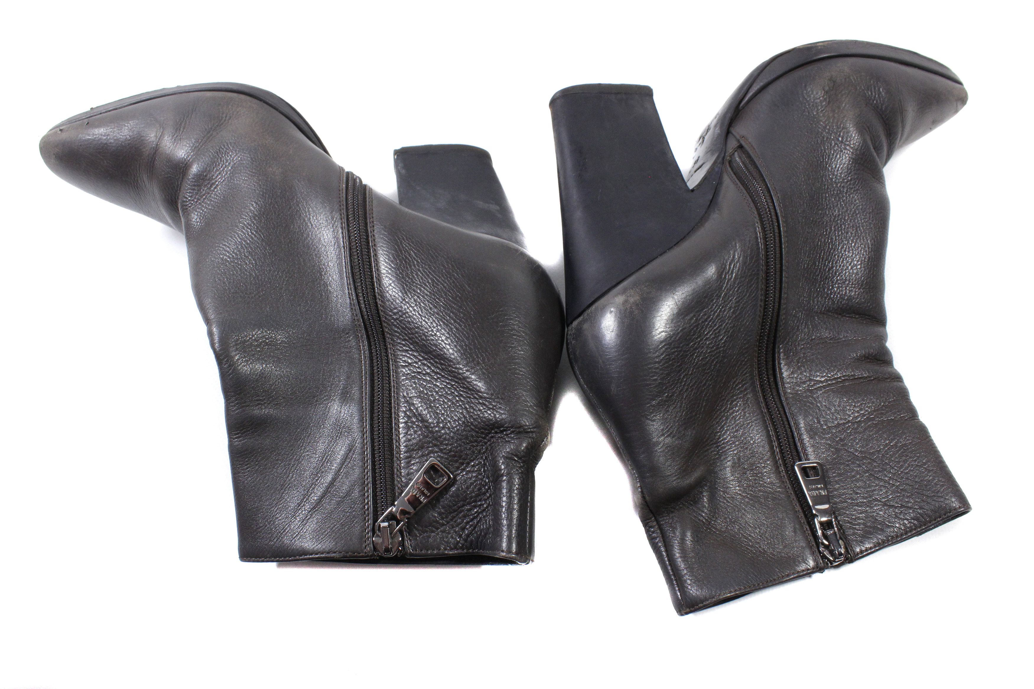 Prada Mainline Leather Ankleboots Size US 9 / IT 39 - 7 Thumbnail
