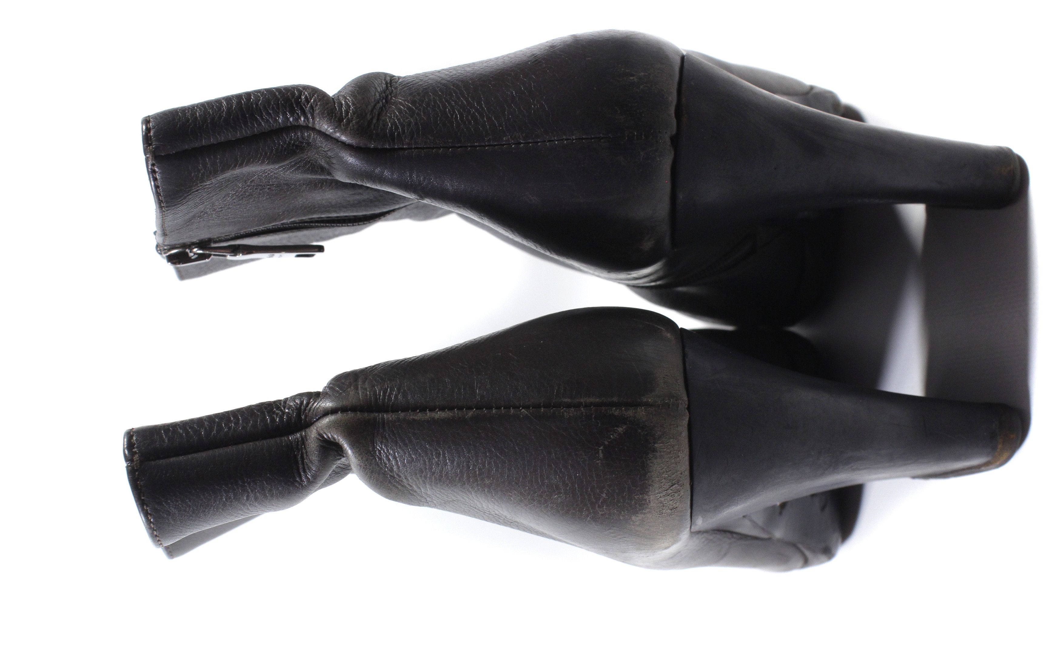 Prada Mainline Leather Ankleboots Size US 9 / IT 39 - 3 Thumbnail