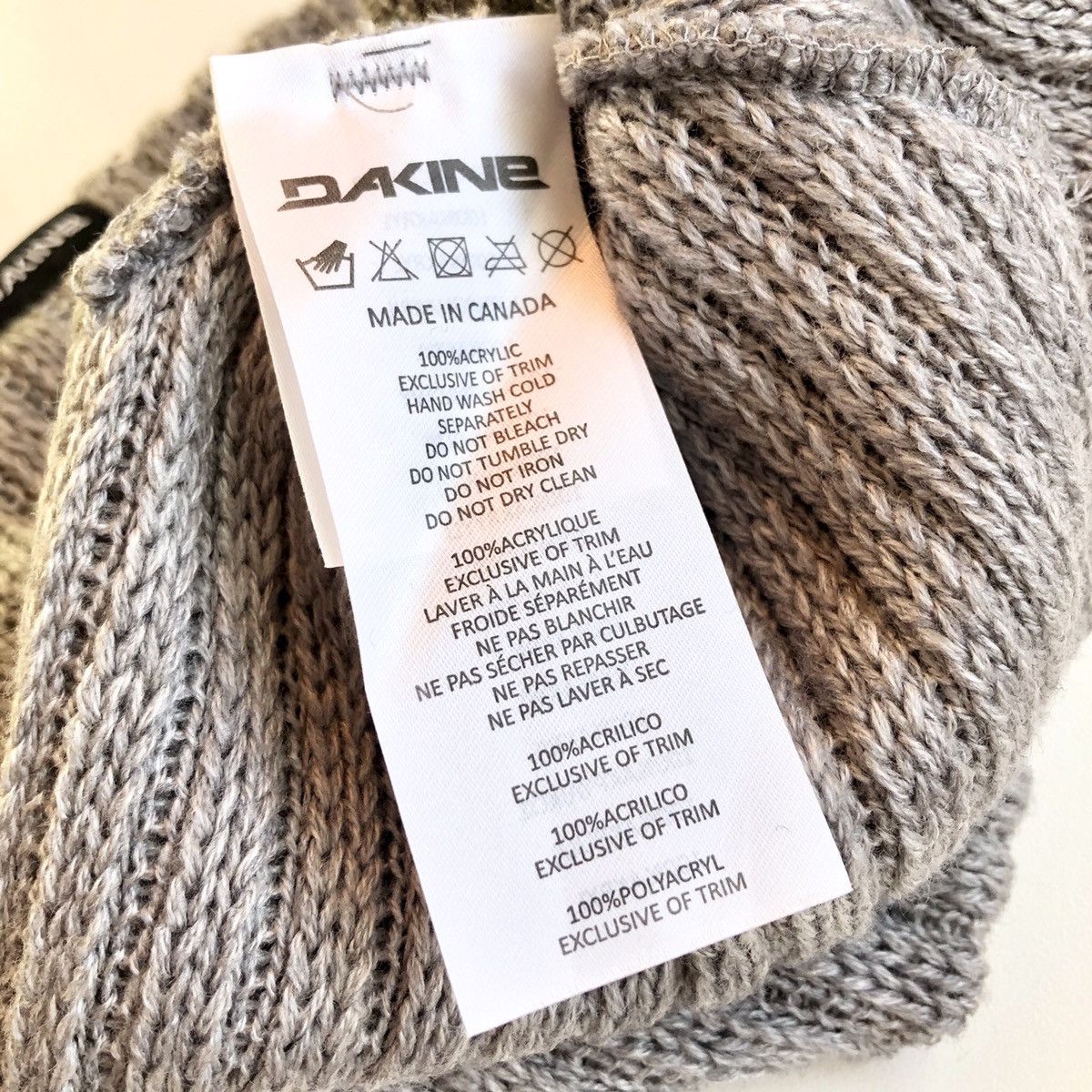 Dakine Vintage DAKINE Fisherman Beanie GREY Size ONE SIZE - 3 Thumbnail