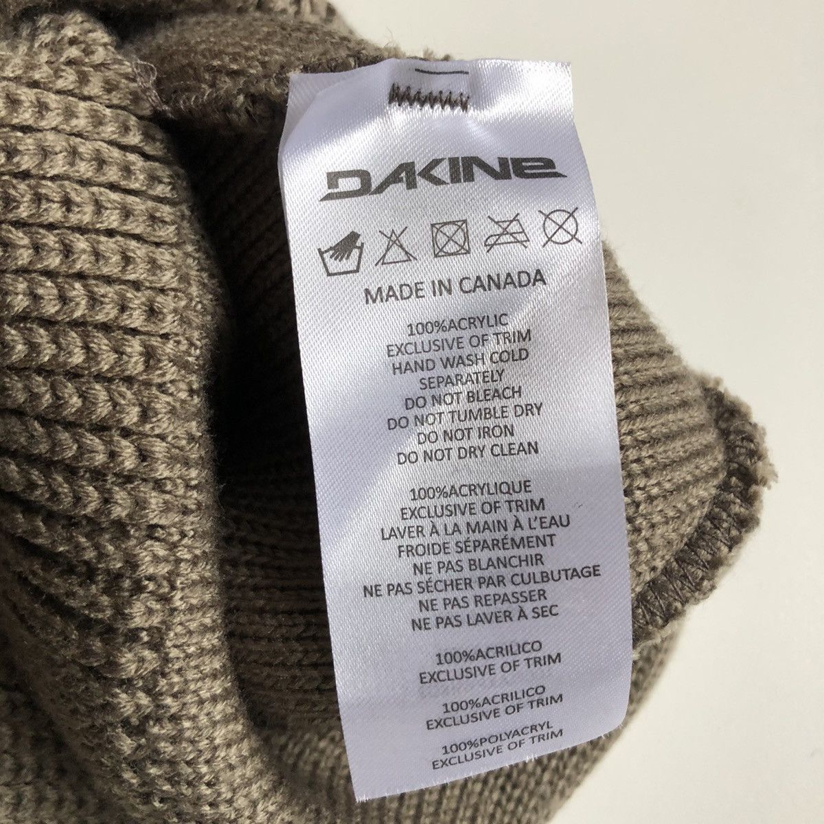 Dakine VINTAGE Dakine Pompom Beanie BROWN Size ONE SIZE - 3 Thumbnail