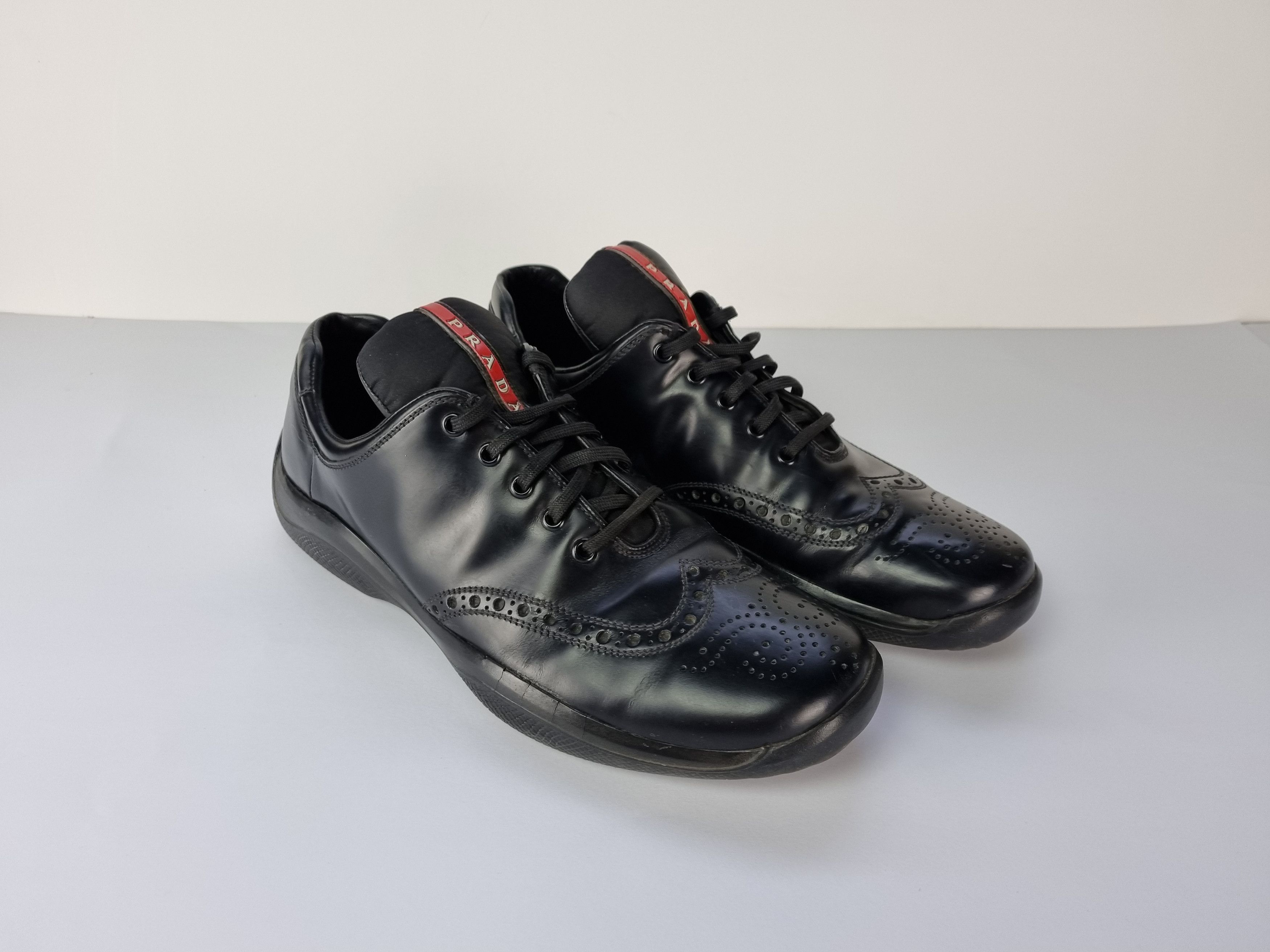 Prada Unique Prada Leather Derby Oxford Style Sneakers Size US 8 / EU 41 - 17 Thumbnail