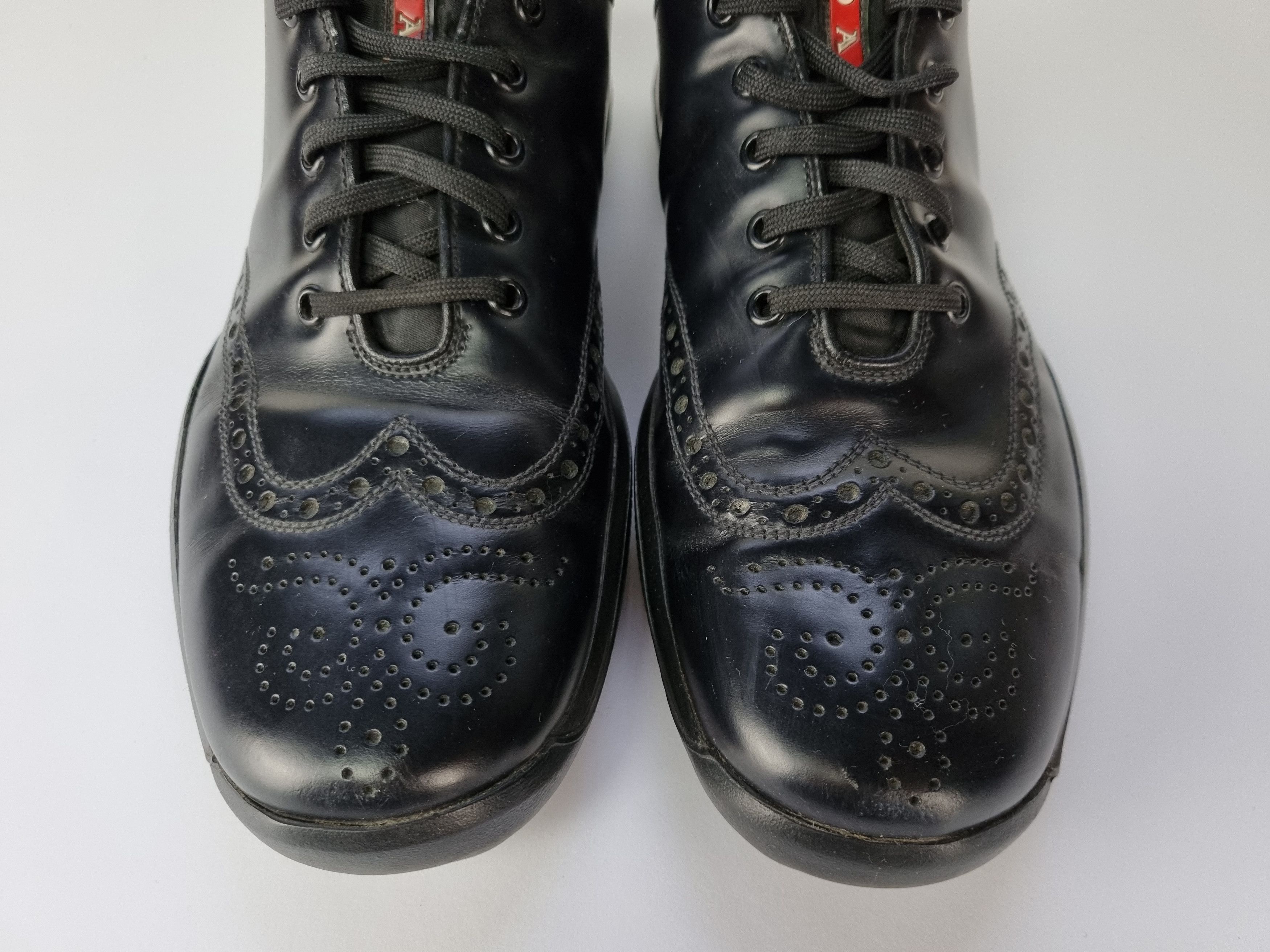 Prada Unique Prada Leather Derby Oxford Style Sneakers Size US 8 / EU 41 - 16 Thumbnail