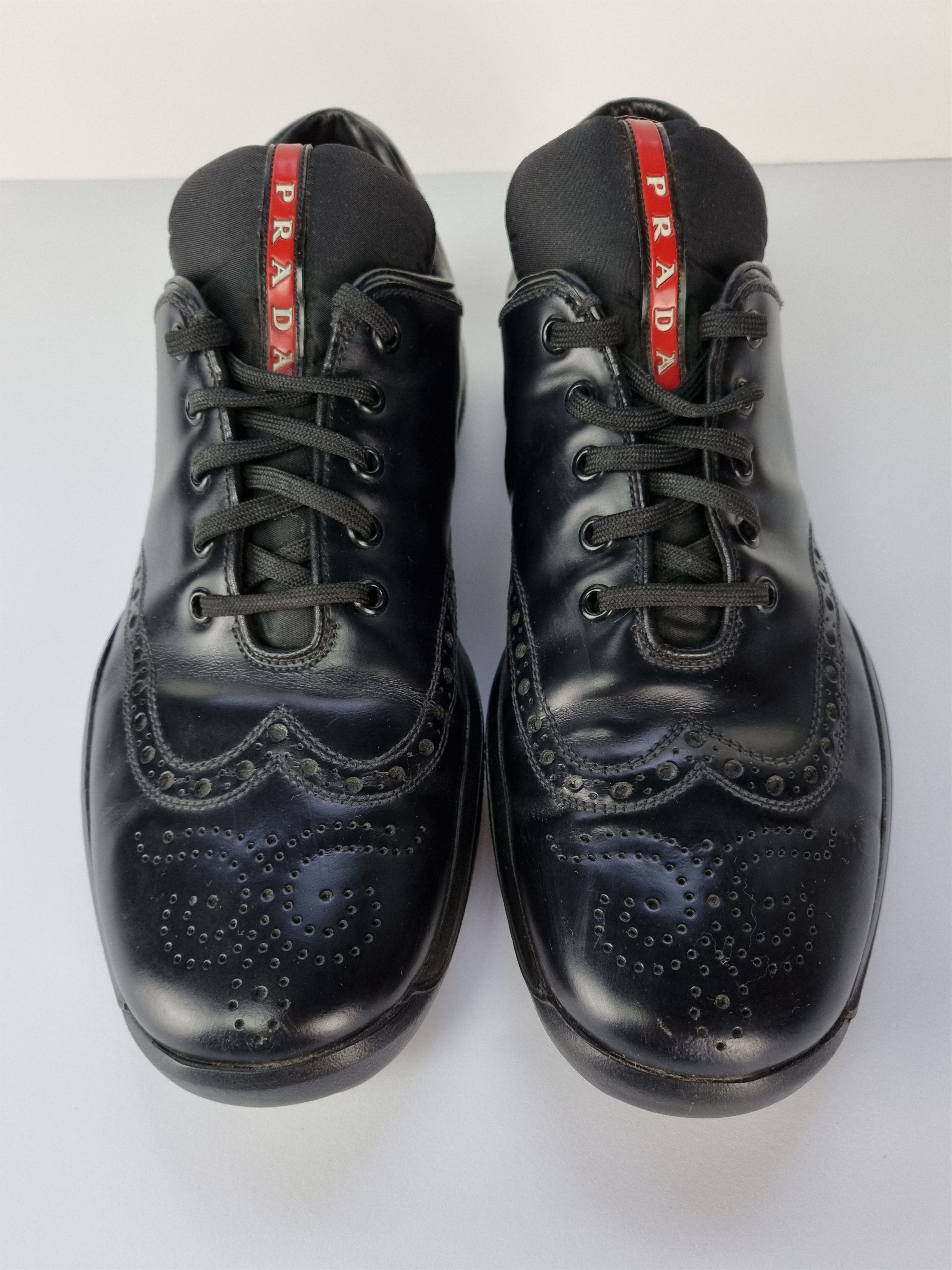 Prada Unique Prada Leather Derby Oxford Style Sneakers Size US 8 / EU 41 - 2 Thumbnail