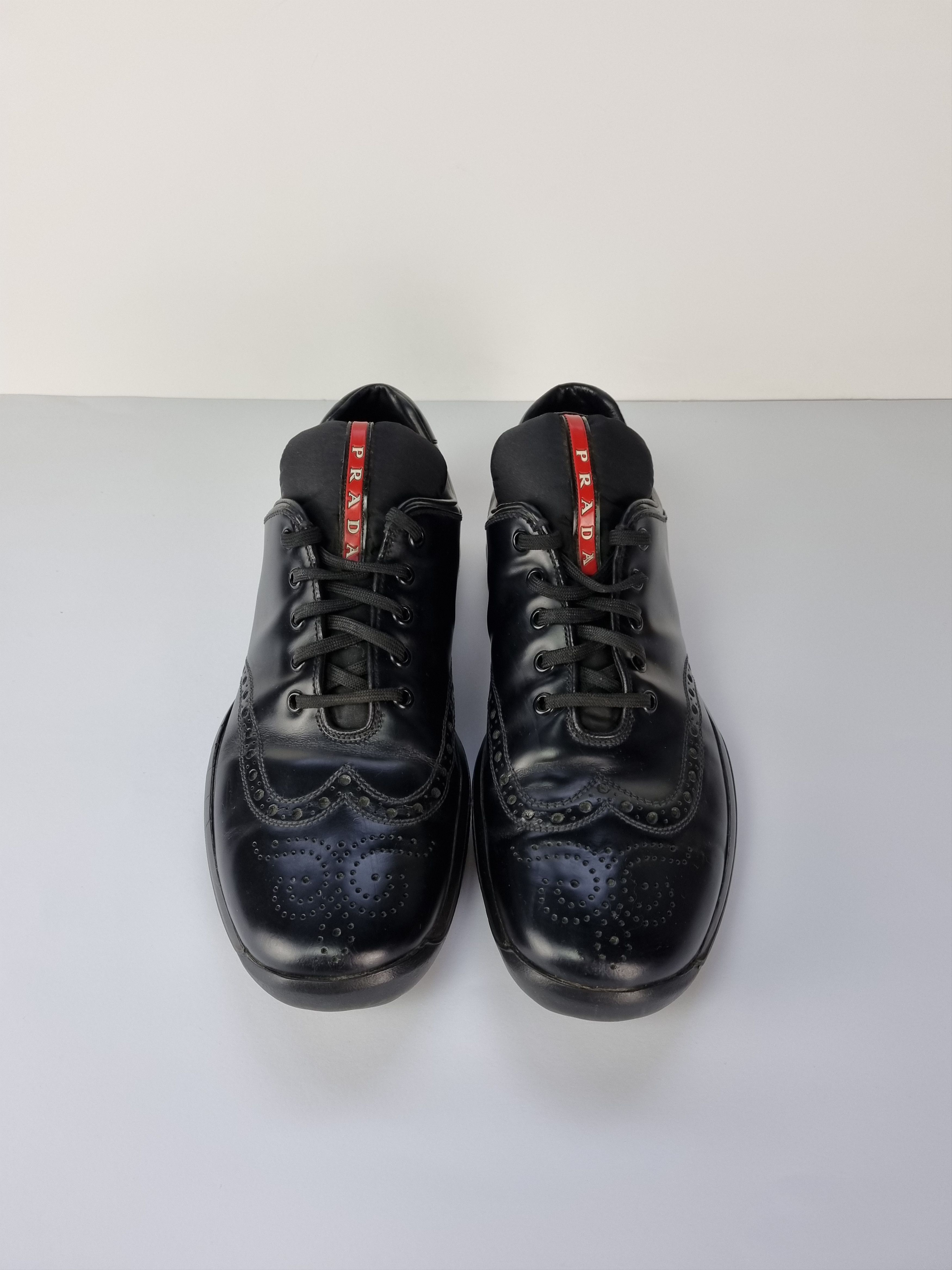Prada Unique Prada Leather Derby Oxford Style Sneakers Size US 8 / EU 41 - 3 Thumbnail