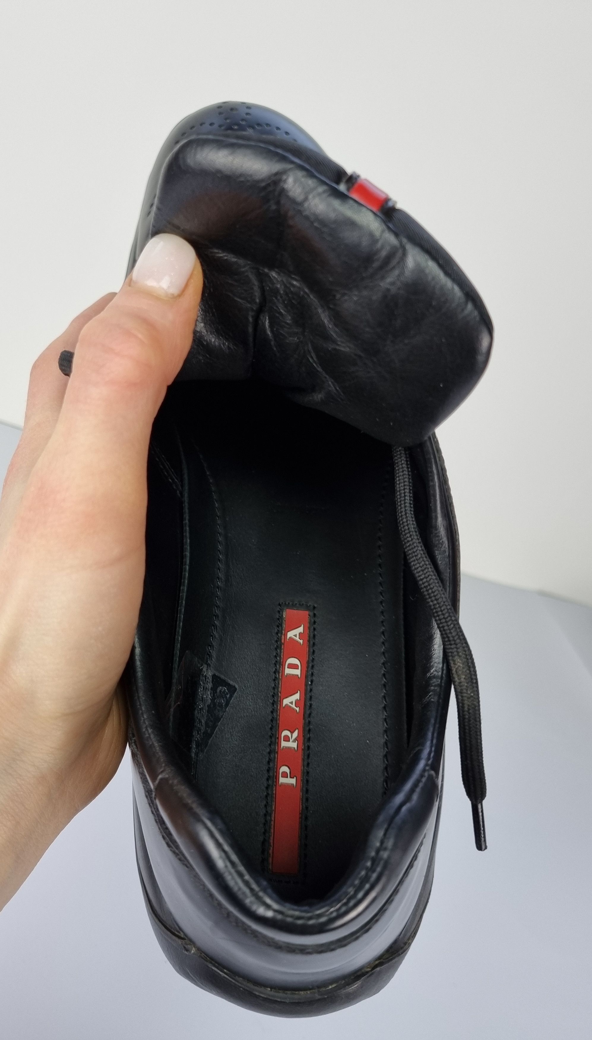 Prada Unique Prada Leather Derby Oxford Style Sneakers Size US 8 / EU 41 - 7 Thumbnail