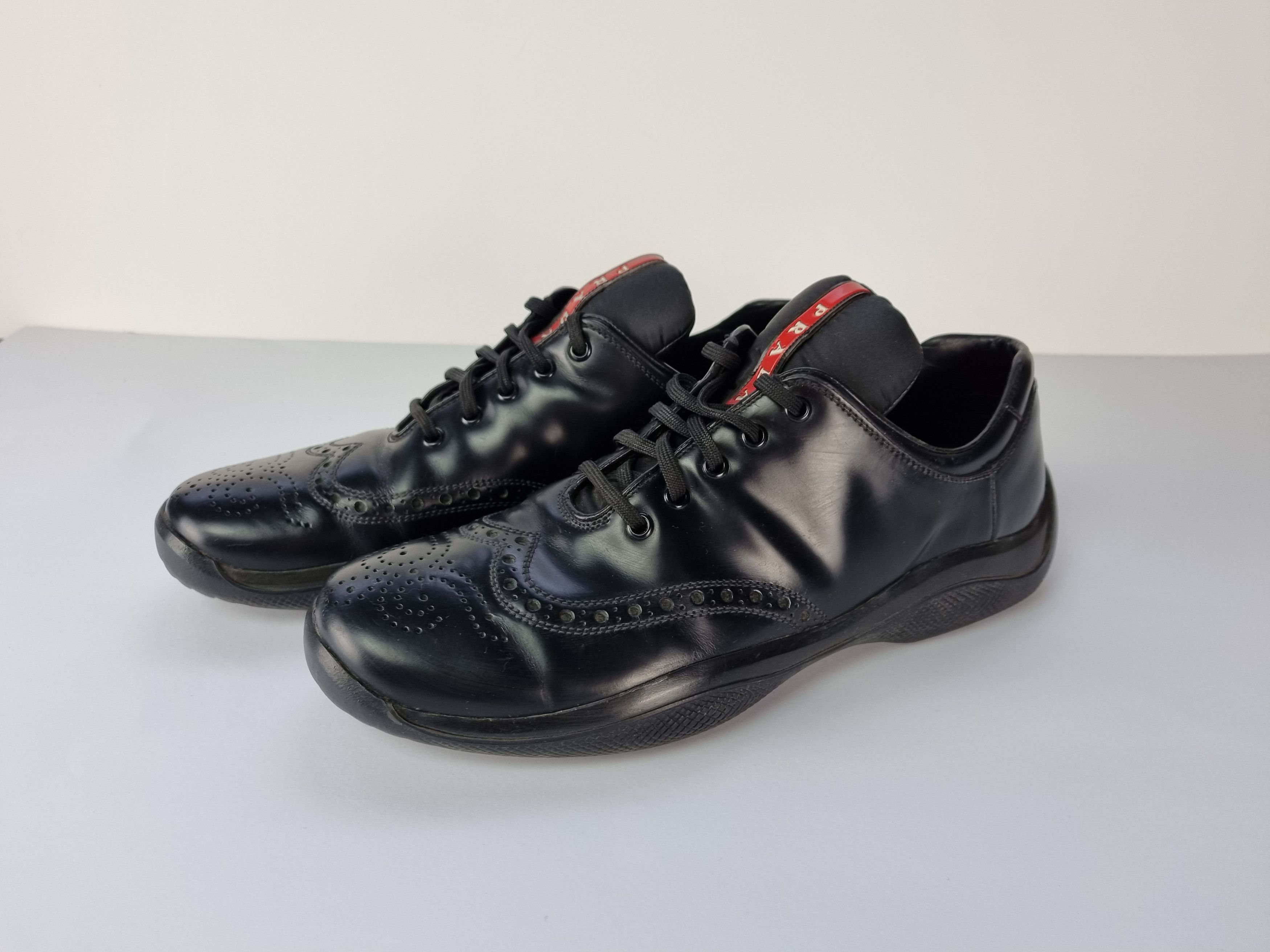 Prada Unique Prada Leather Derby Oxford Style Sneakers Size US 8 / EU 41 - 15 Thumbnail