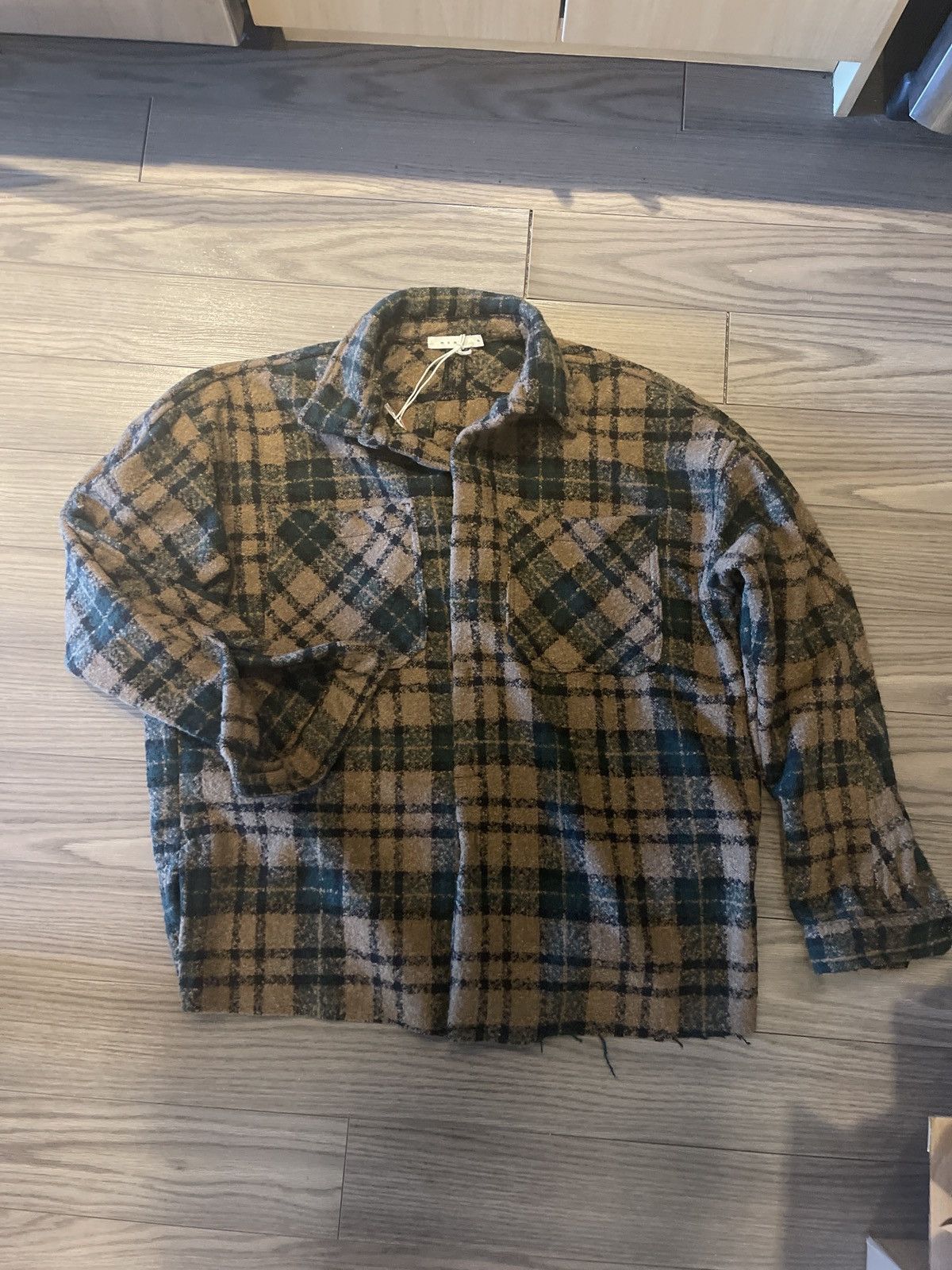 MNML MNML - Brown / Green Woven Sweater Size US XL / EU 56 / 4 - 1 Thumbnail