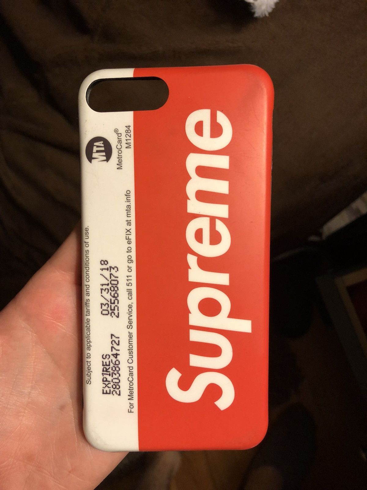 Supreme New York Metro Card iPhone 12 Pro Max Clear Case