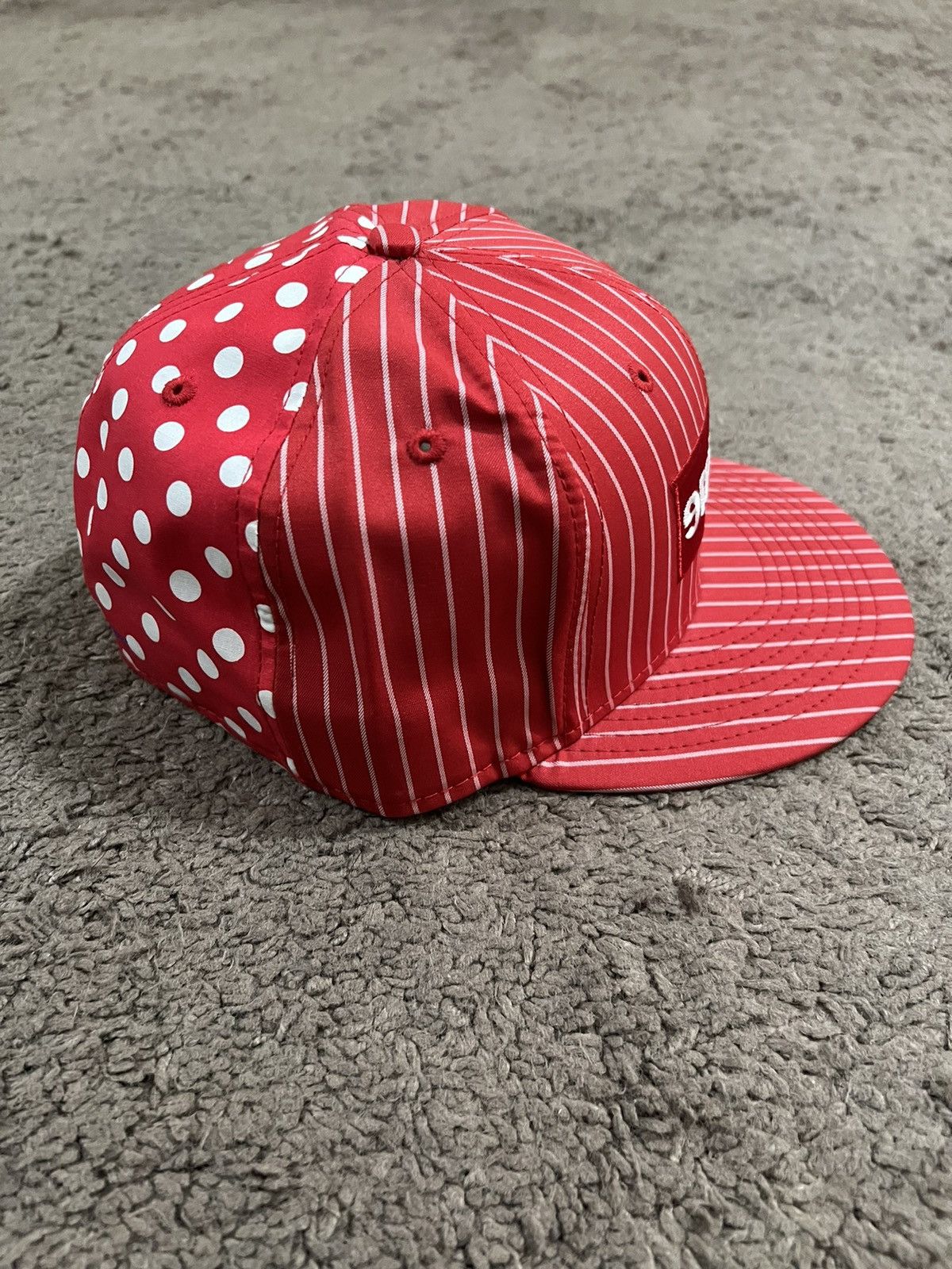 Supreme SUPREME x COMME des GARCONS 14 SS NEW ERA CAP RED 7-1/2 | Grailed