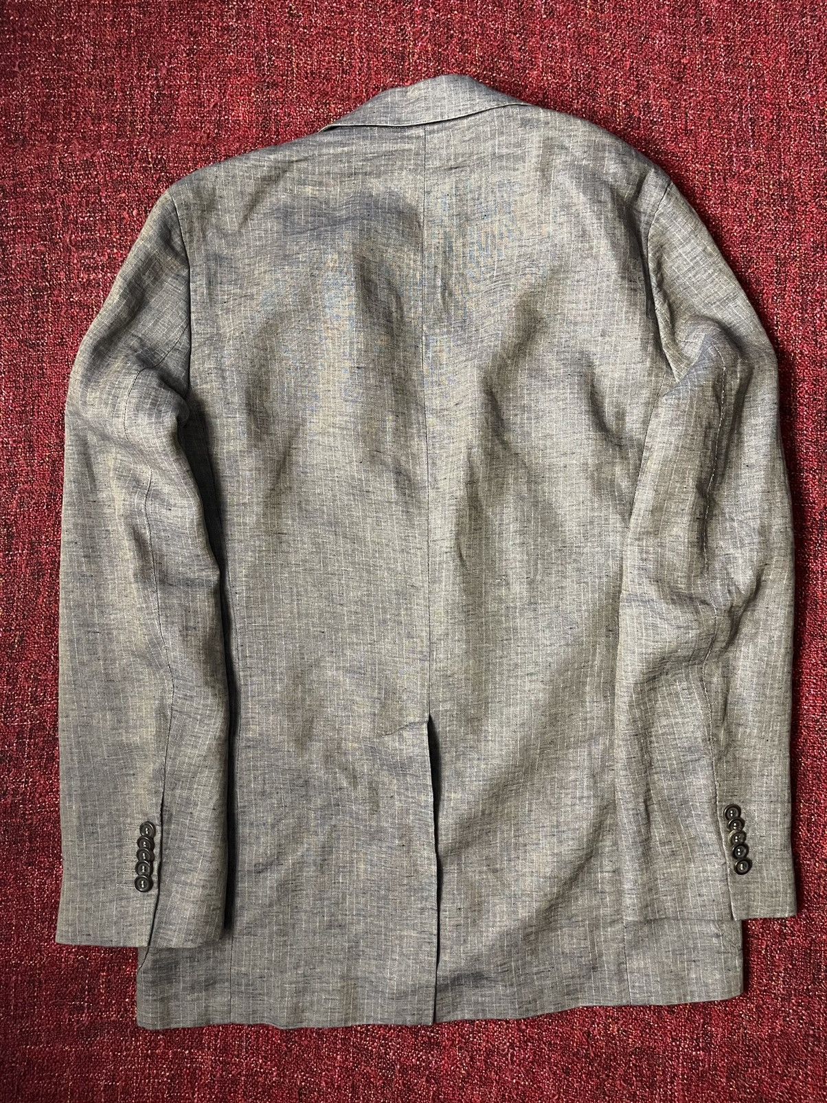 Paul Smith × Vintage Paul Smith linen blazer with flower print on lining Size 40R - 5 Thumbnail