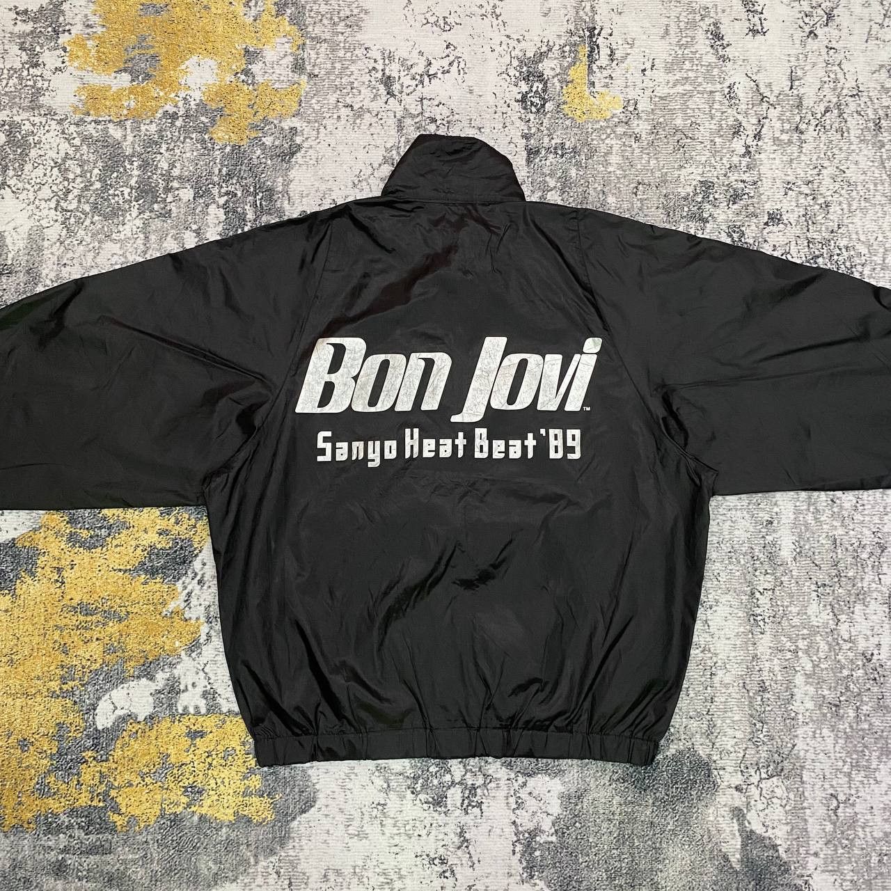 Bon Jovi × Sanyo × Vintage Z185 Vintage 80s Bon Jovi Sanyo Heat Beat 89 Windbreaker Size US M / EU 48-50 / 2 - 1 Thumbnail
