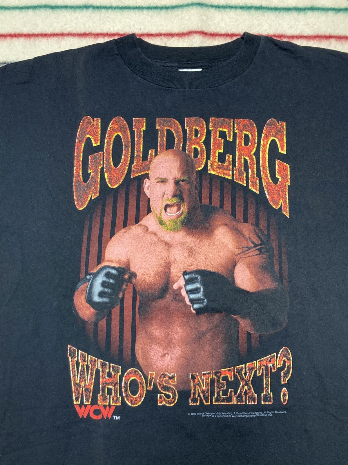 Wcw/Nwo × Wwe × Wwf Vintage Goldberg wrestling graphic t shirt wcw who ...