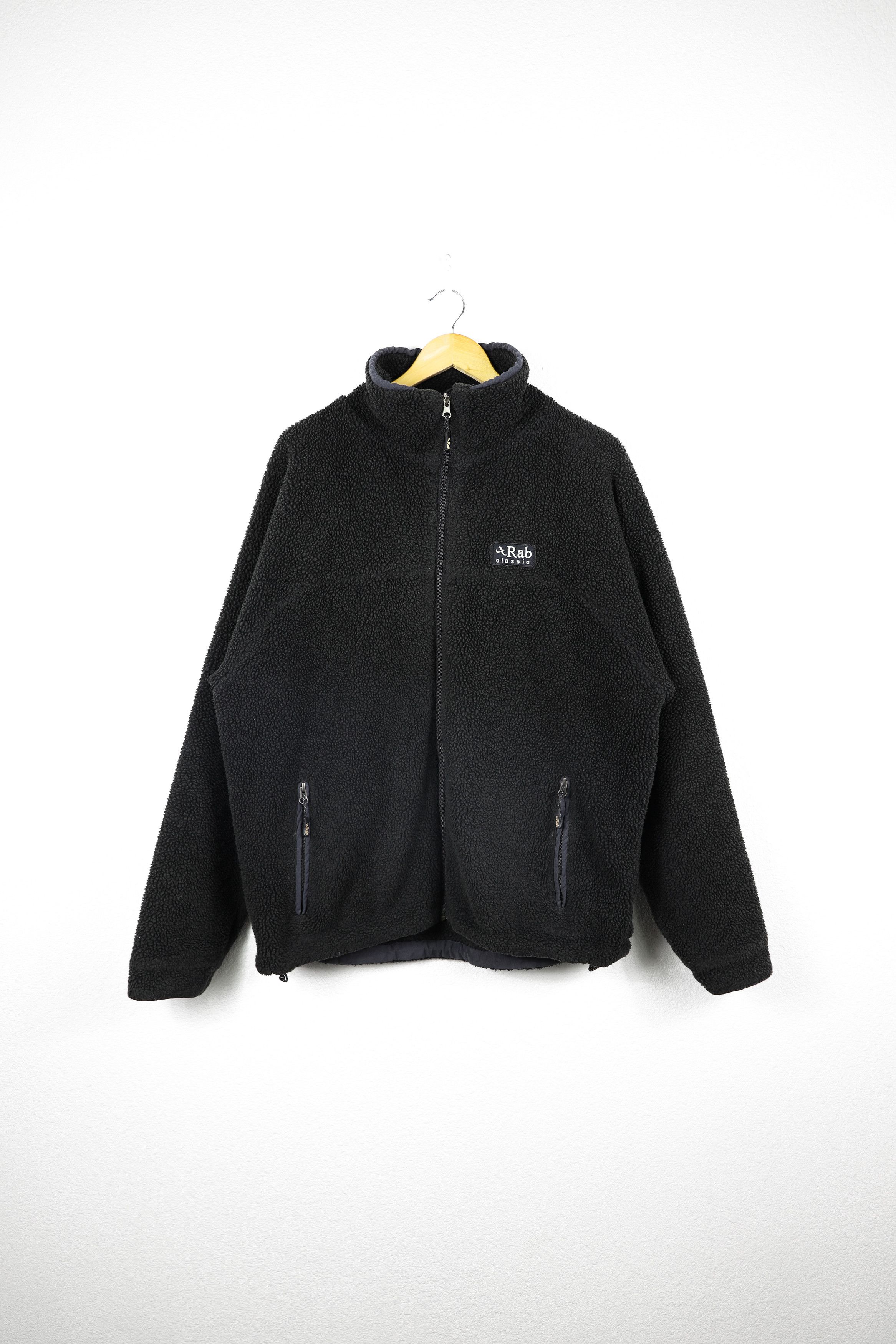 Rab Classic Black Double Pile Fleece Sherpa Jacket XL Outerwear