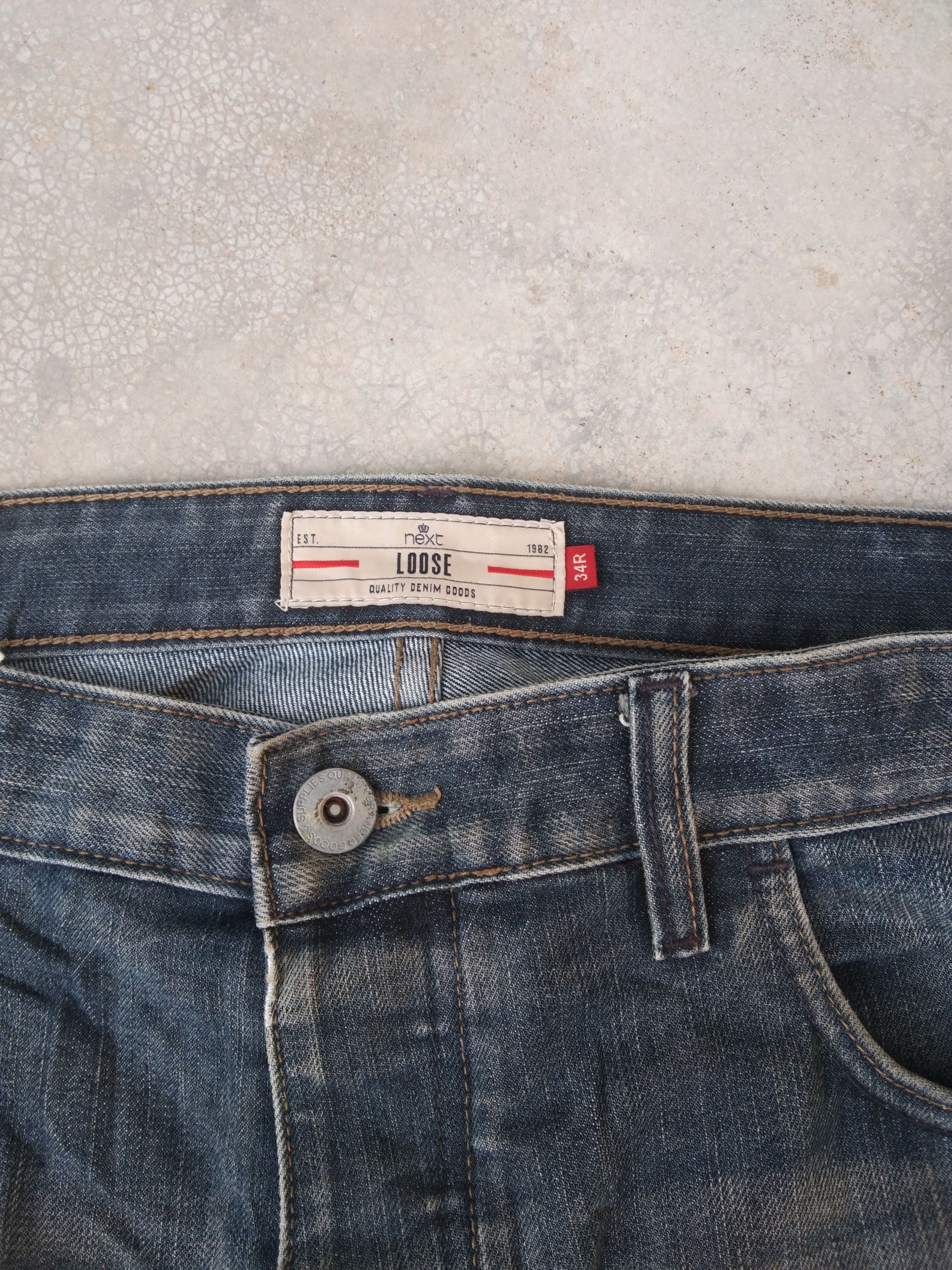 Jean × NEXT × Vintage Next Distressed Jeans 36x31 Size US 36 / EU 52 - 8 Thumbnail