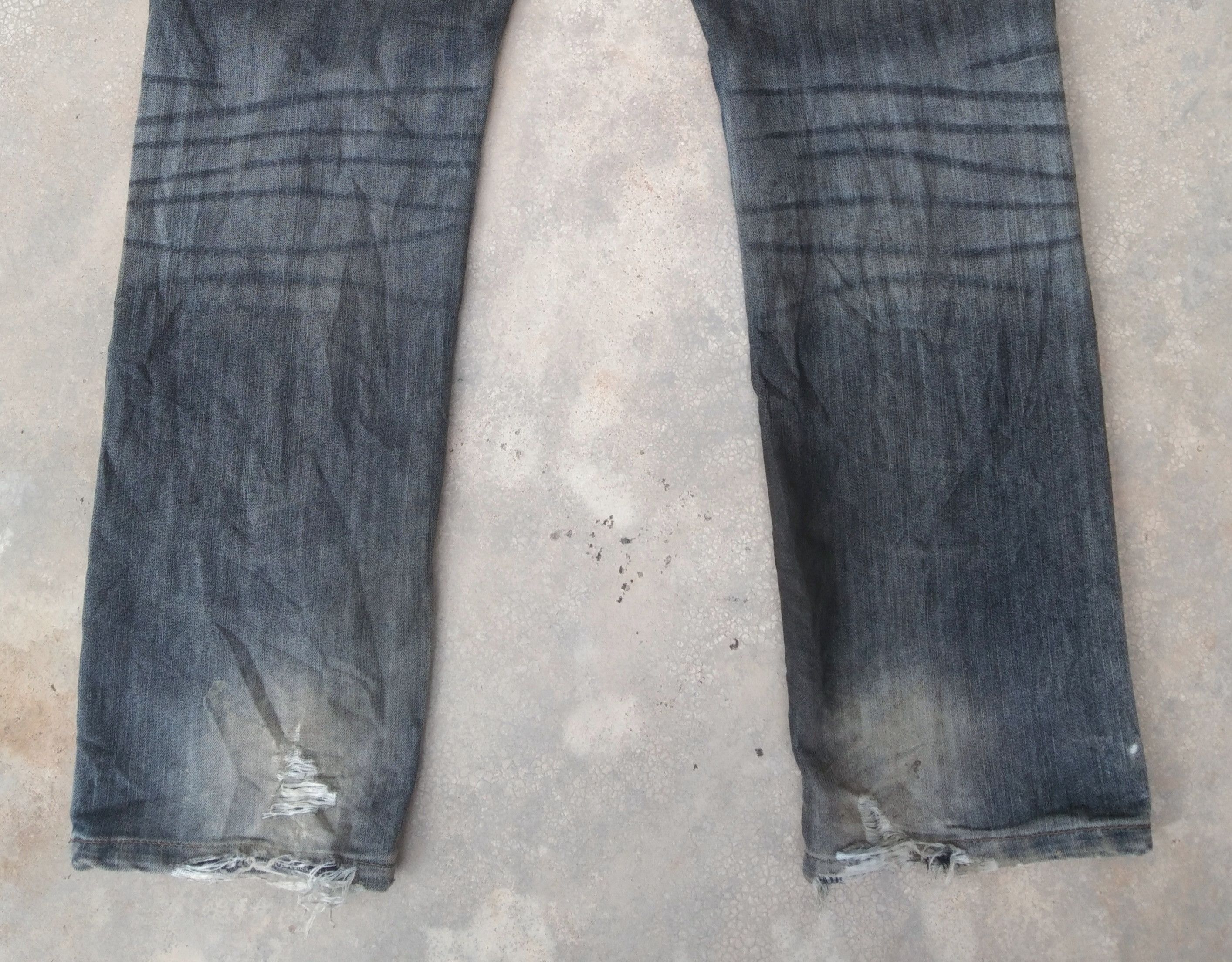 Jean × NEXT × Vintage Next Distressed Jeans 36x31 Size US 36 / EU 52 - 3 Thumbnail