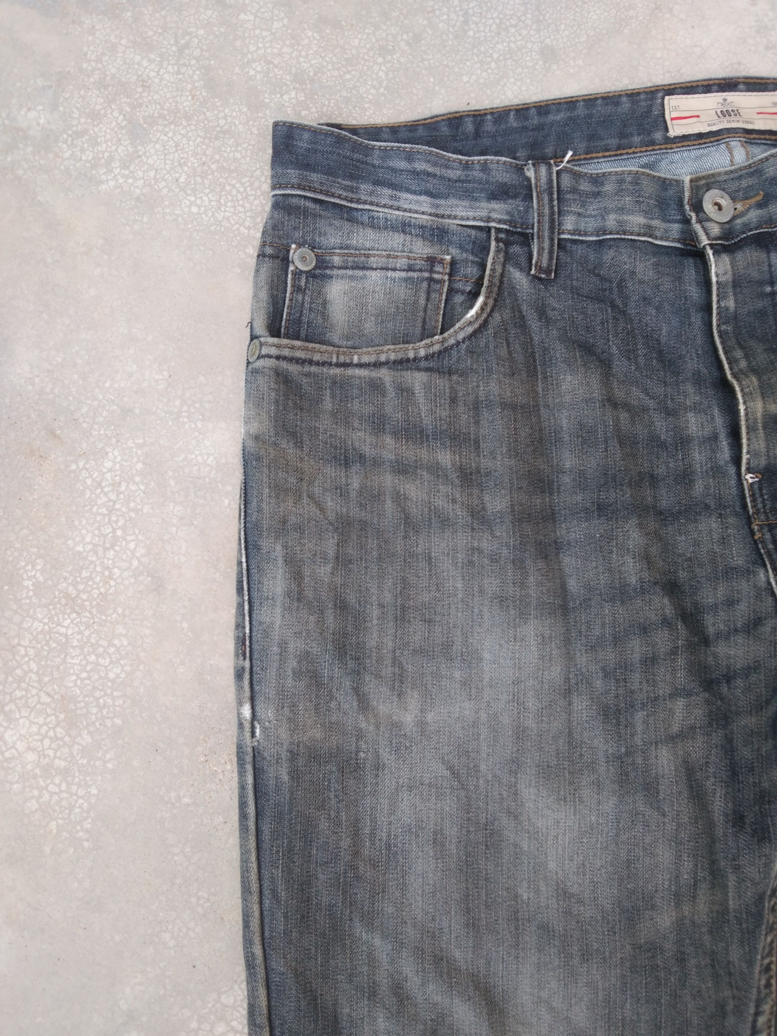 Jean × NEXT × Vintage Next Distressed Jeans 36x31 Size US 36 / EU 52 - 6 Thumbnail
