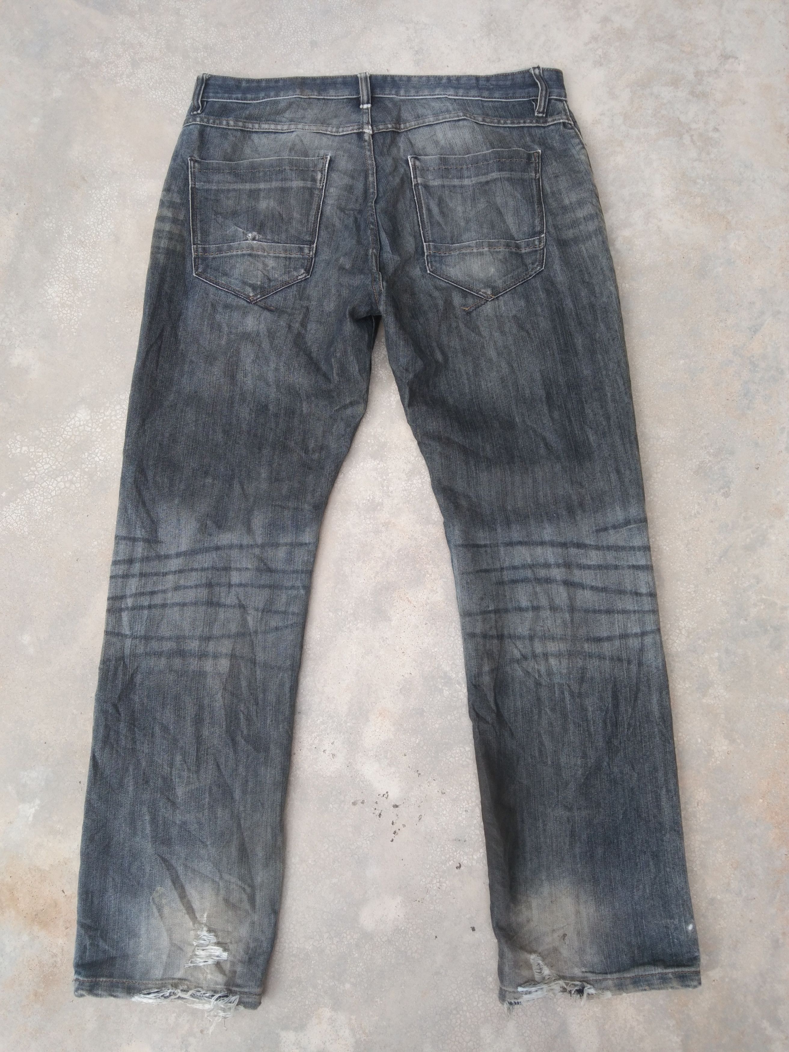 Jean × NEXT × Vintage Next Distressed Jeans 36x31 Size US 36 / EU 52 - 2 Thumbnail