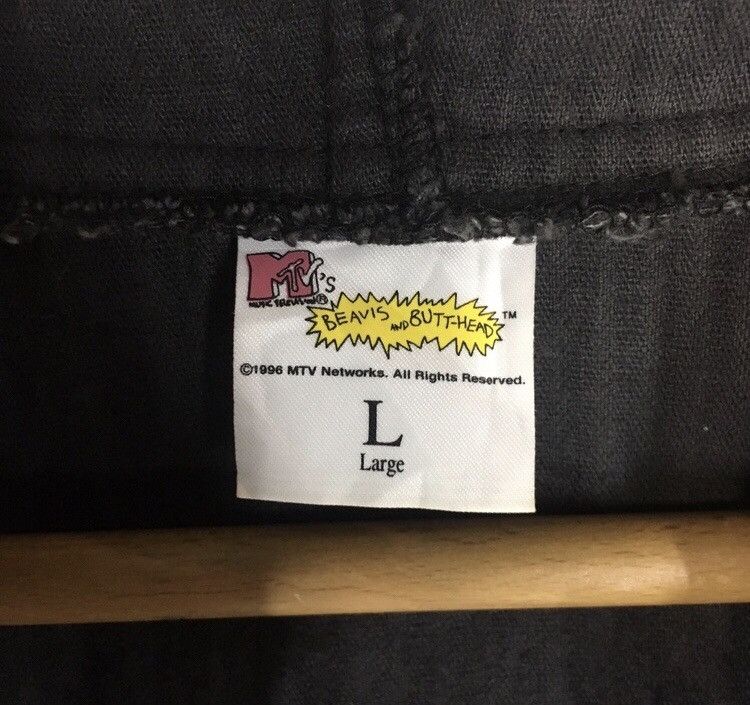 Cartoon Network Vtg BEAVIS & BUTTHEAD Pullover Velvet Hoodie Copyright 1996 Size US L / EU 52-54 / 3 - 4 Thumbnail