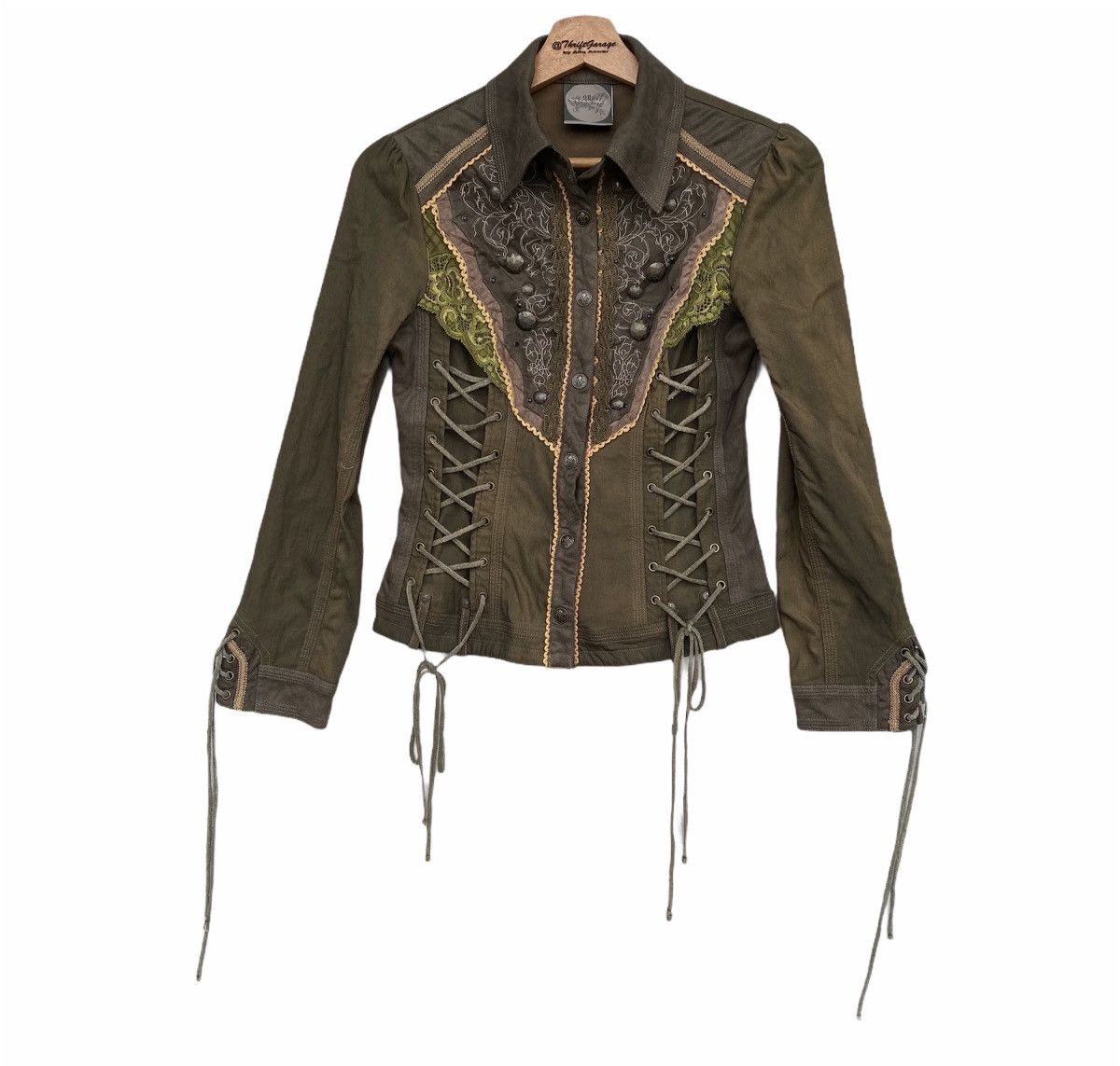 Japanese Brand Vtg Rare Ozz Angelo Bondage Punk Jacket Classic Size US XS / EU 42 / 0 - 1 Thumbnail