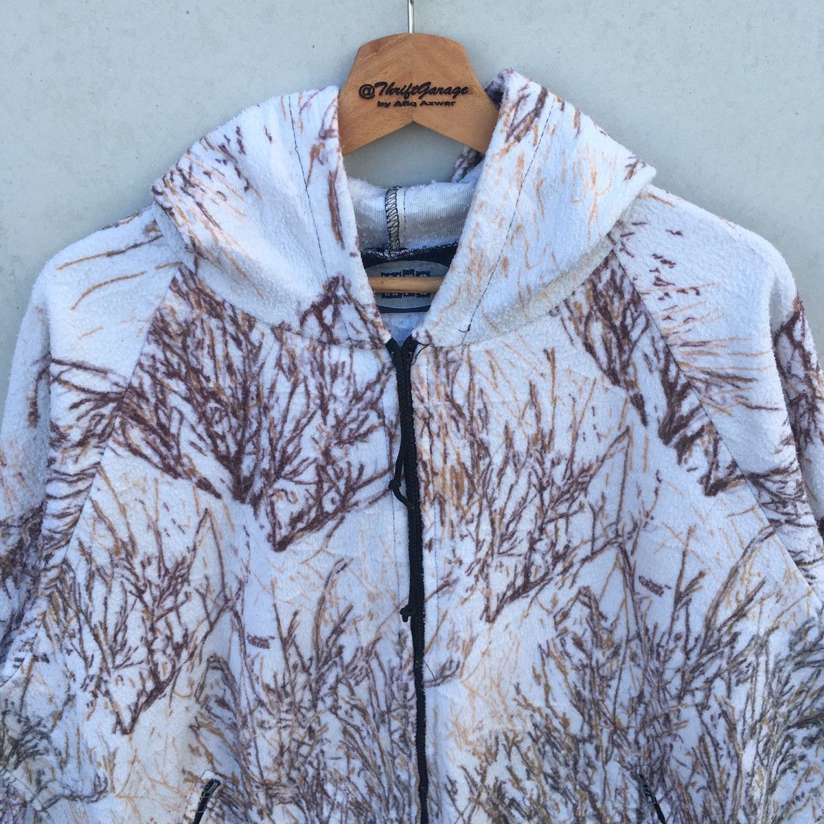 Japanese Brand Distressed WFS Winter Camo All Over Printed Hoodies Size US XXL / EU 58 / 5 - 3 Thumbnail
