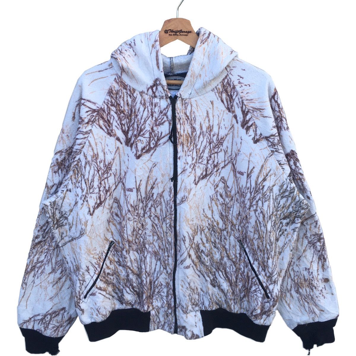 Japanese Brand Distressed WFS Winter Camo All Over Printed Hoodies Size US XXL / EU 58 / 5 - 2 Thumbnail
