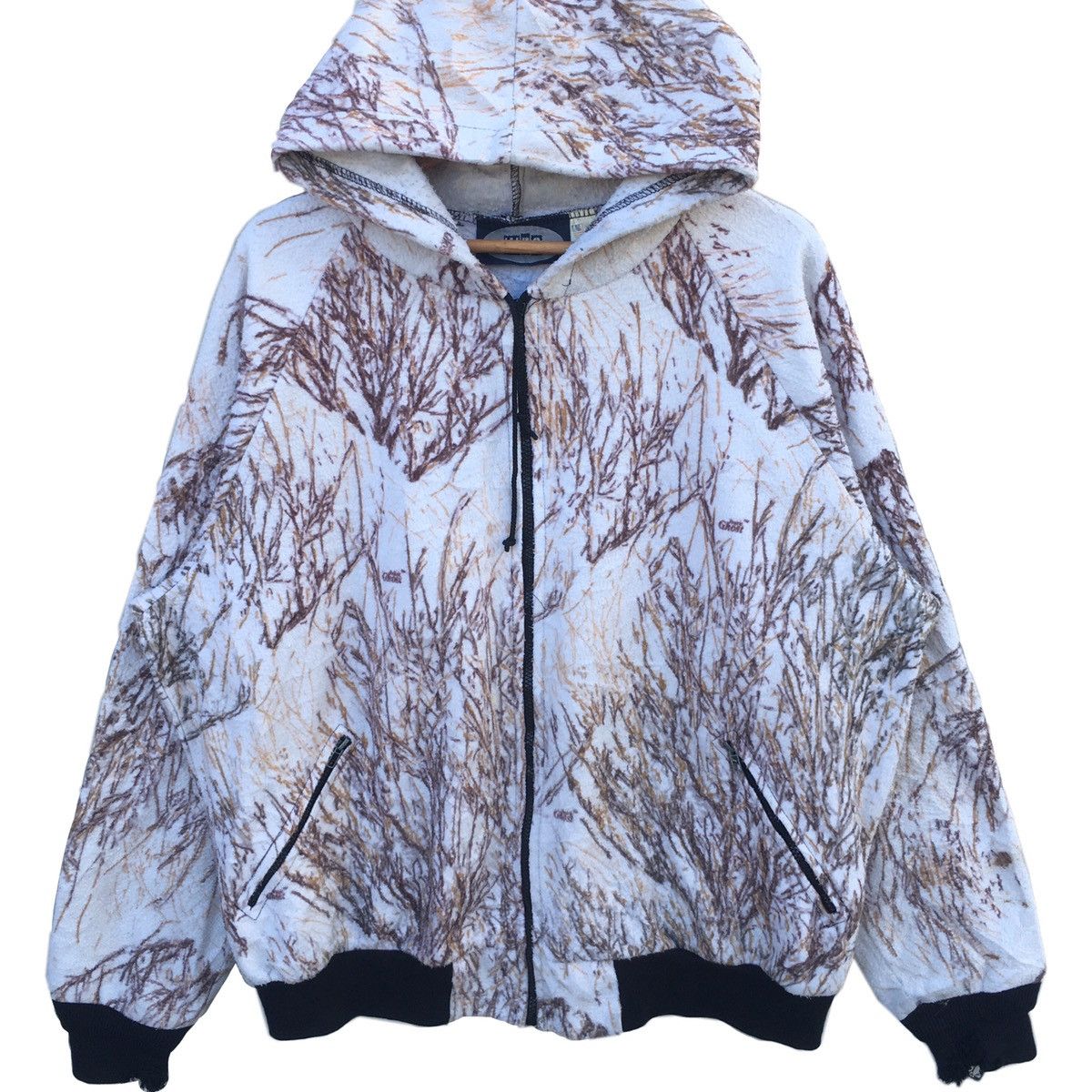 Japanese Brand Distressed WFS Winter Camo All Over Printed Hoodies Size US XXL / EU 58 / 5 - 1 Thumbnail