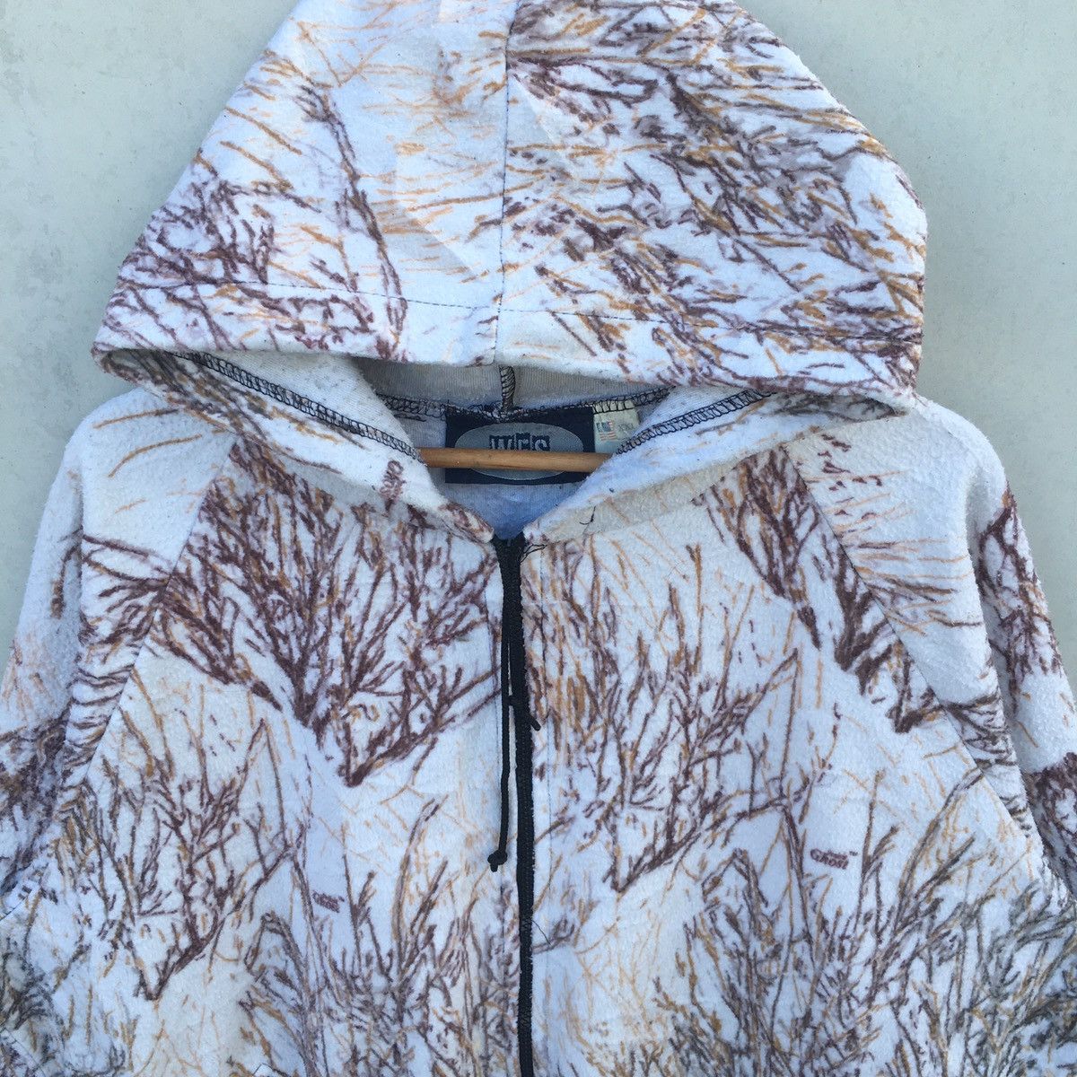 Japanese Brand Distressed WFS Winter Camo All Over Printed Hoodies Size US XXL / EU 58 / 5 - 8 Thumbnail