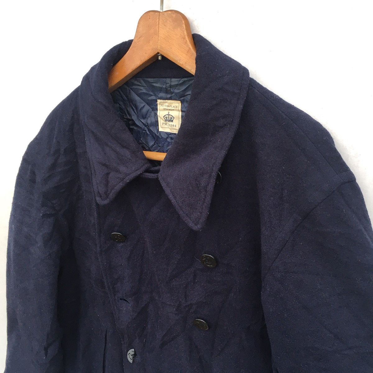 PPFM × Vintage Vtg Peyton Place For Men PPFM Double Breast Wool Coat Size US XL / EU 56 / 4 - 4 Thumbnail