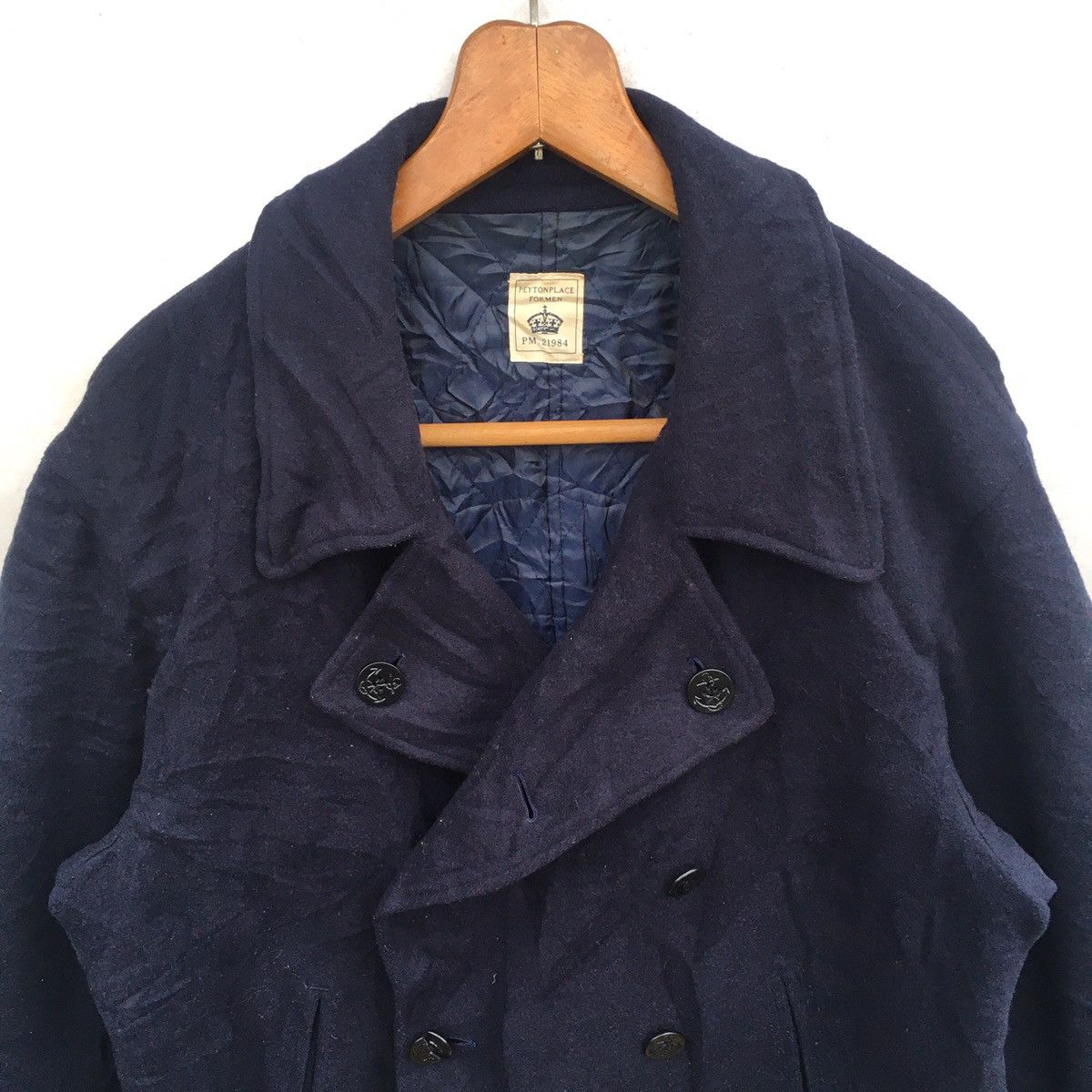 PPFM × Vintage Vtg Peyton Place For Men PPFM Double Breast Wool Coat Size US XL / EU 56 / 4 - 12 Thumbnail