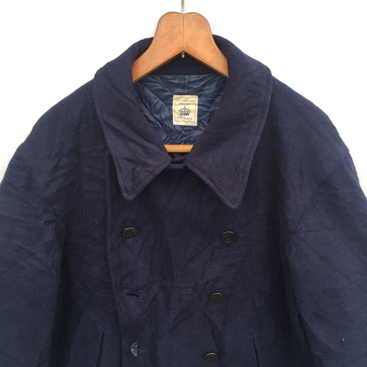 PPFM × Vintage Vtg Peyton Place For Men PPFM Double Breast Wool Coat Size US XL / EU 56 / 4 - 2 Thumbnail