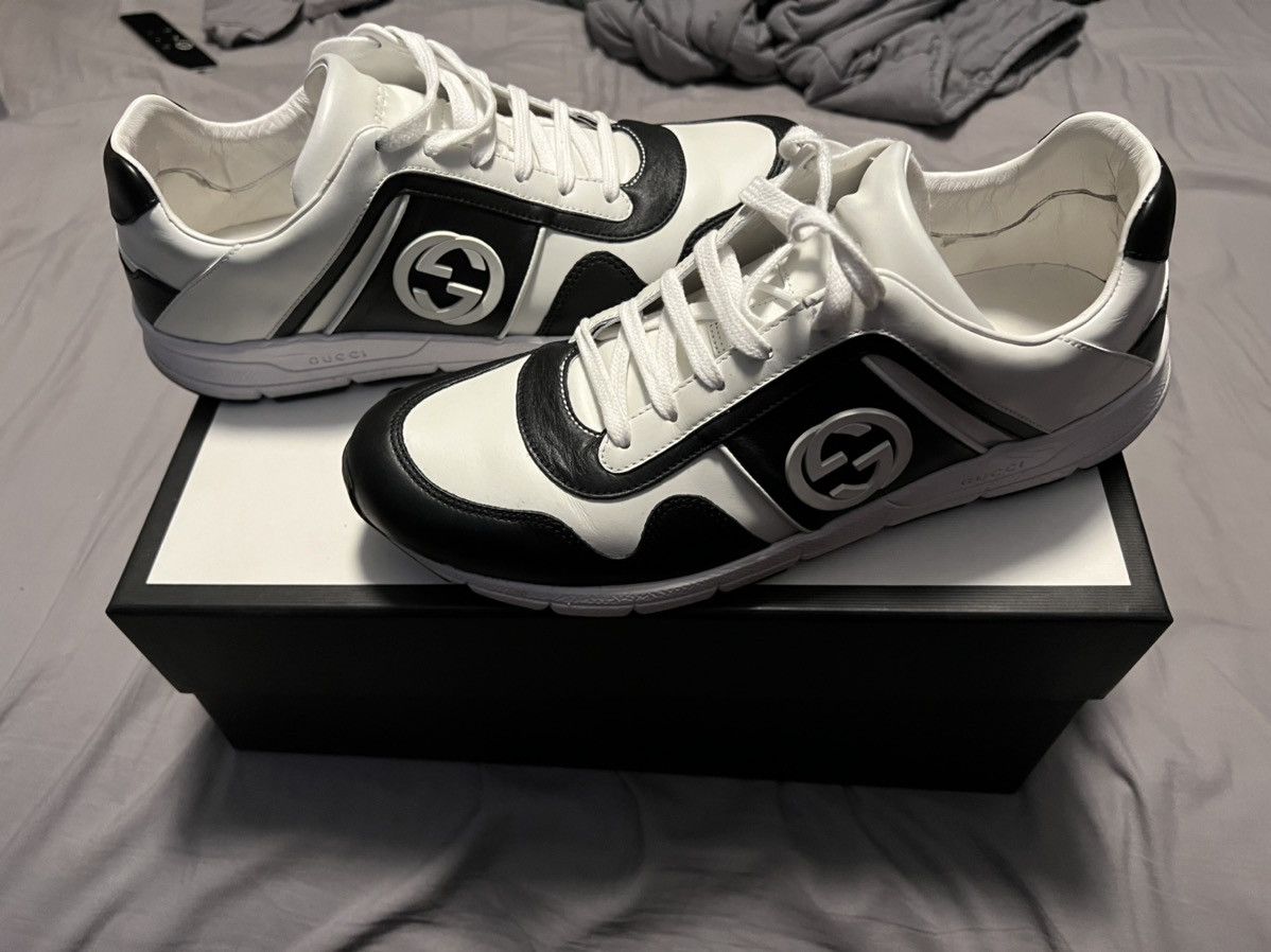 Gucci Black and White Gucci Shoes Size US 9.5 / EU 42-43 - 1 Thumbnail