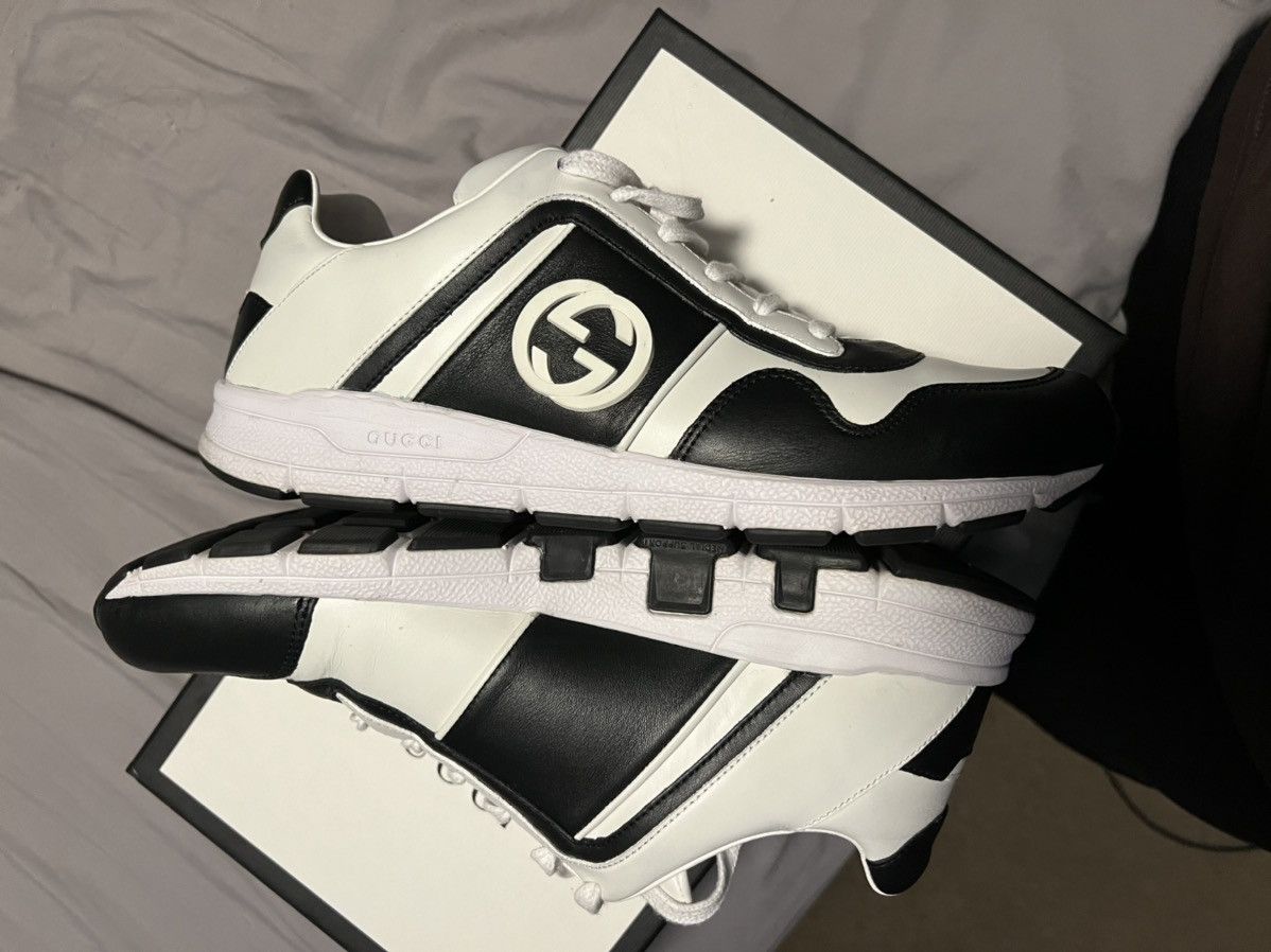Gucci Black and White Gucci Shoes Size US 9.5 / EU 42-43 - 3 Thumbnail