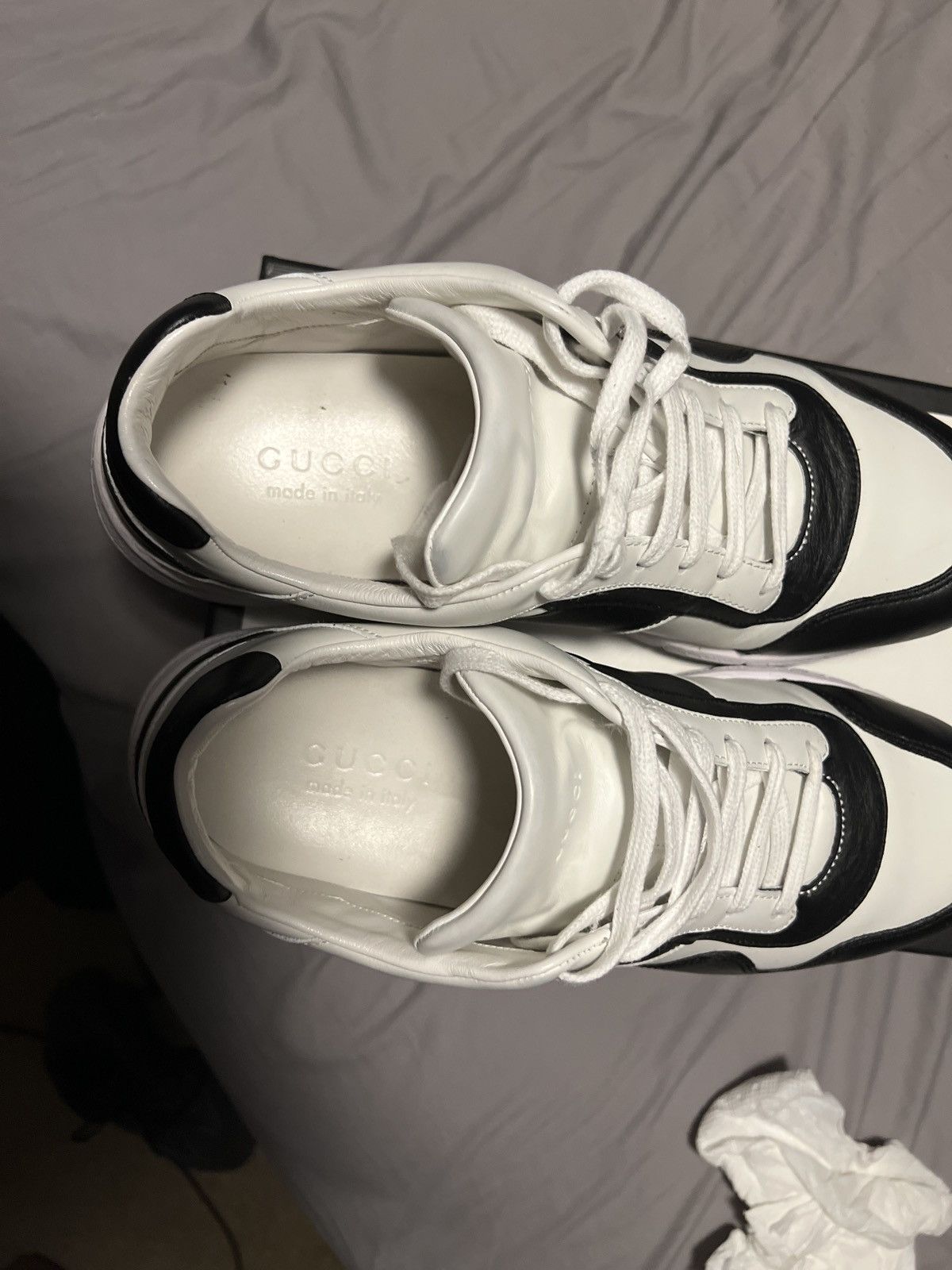 Gucci Black and White Gucci Shoes Size US 9.5 / EU 42-43 - 11 Thumbnail