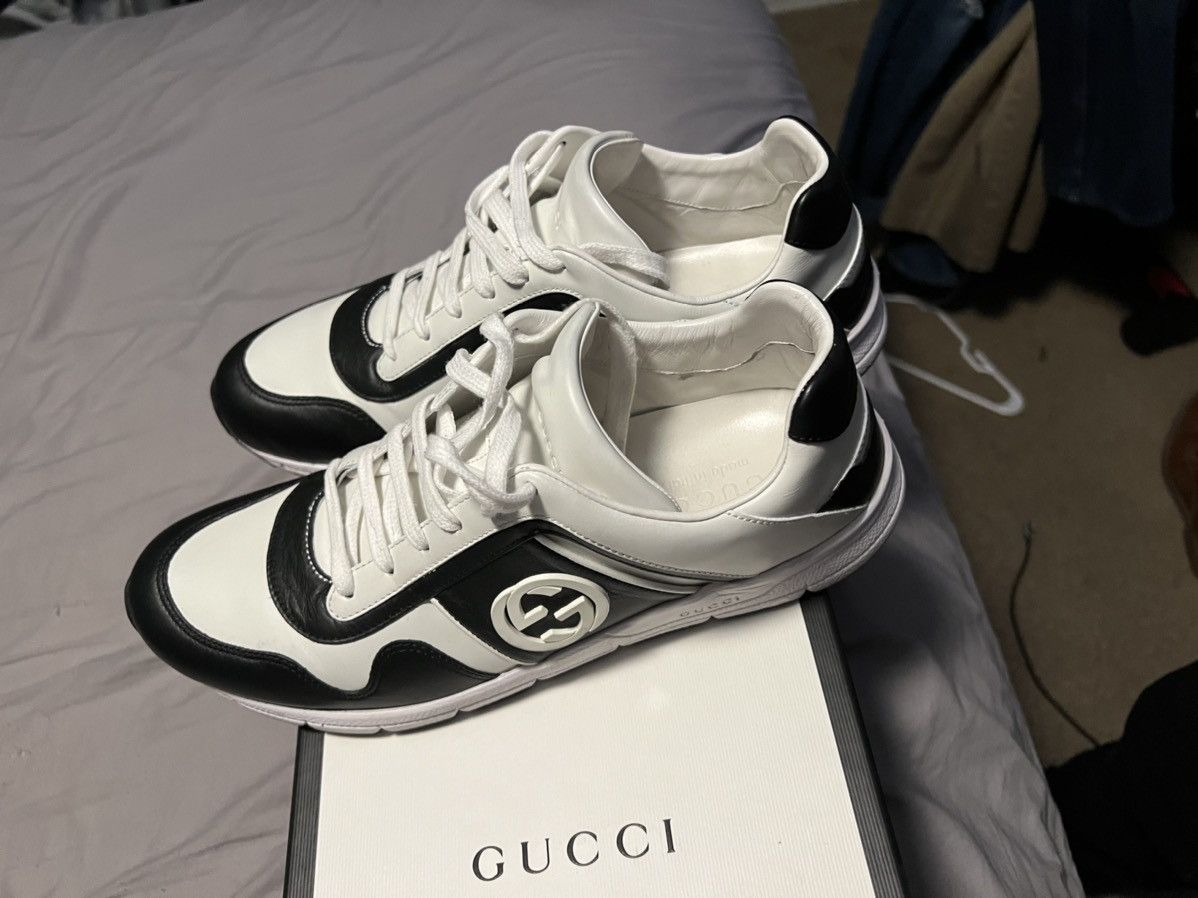 Gucci Black and White Gucci Shoes Size US 9.5 / EU 42-43 - 4 Thumbnail