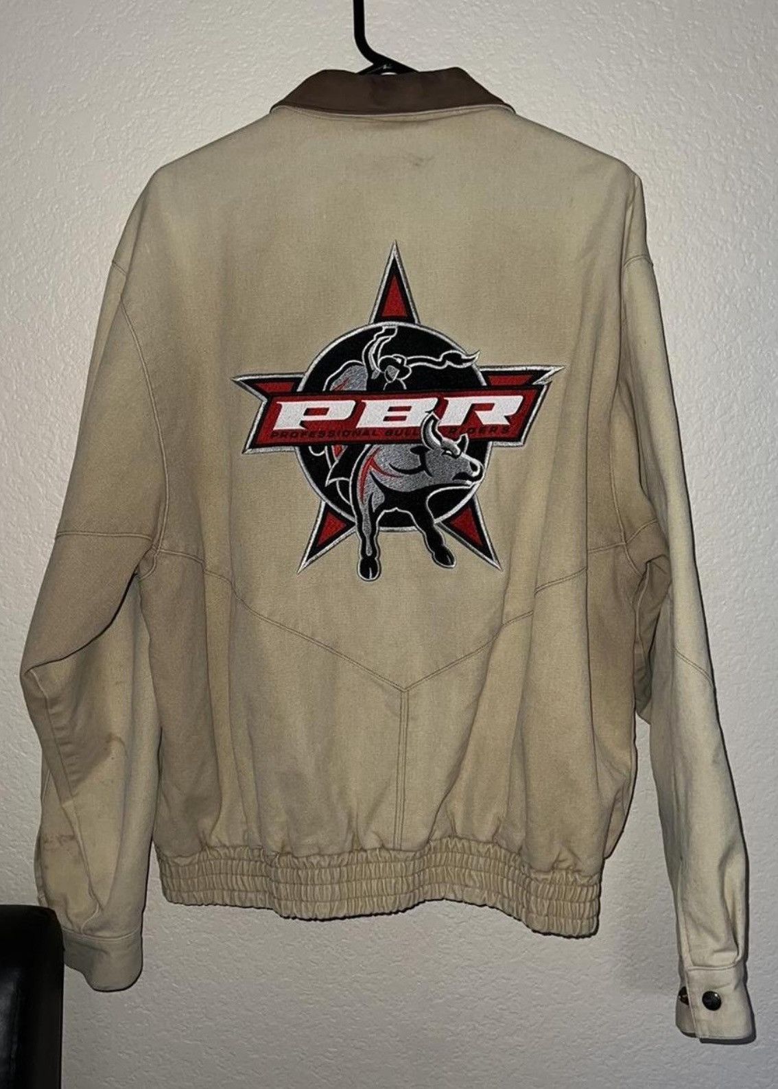 Carhartt × Vintage vintage PBR Professional Bull Riding tan jacket ...